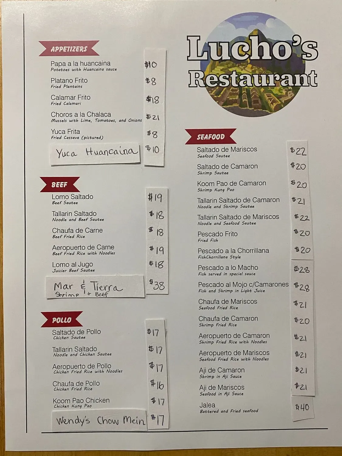 Menu 1