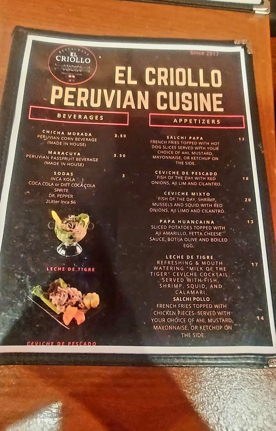 Menu 5