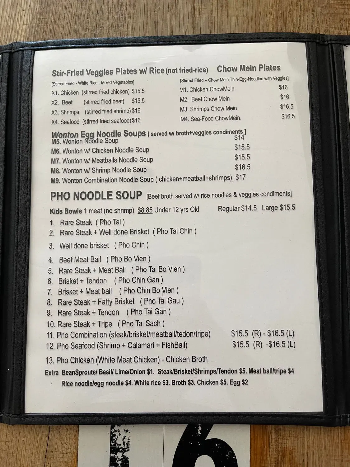 Menu 5