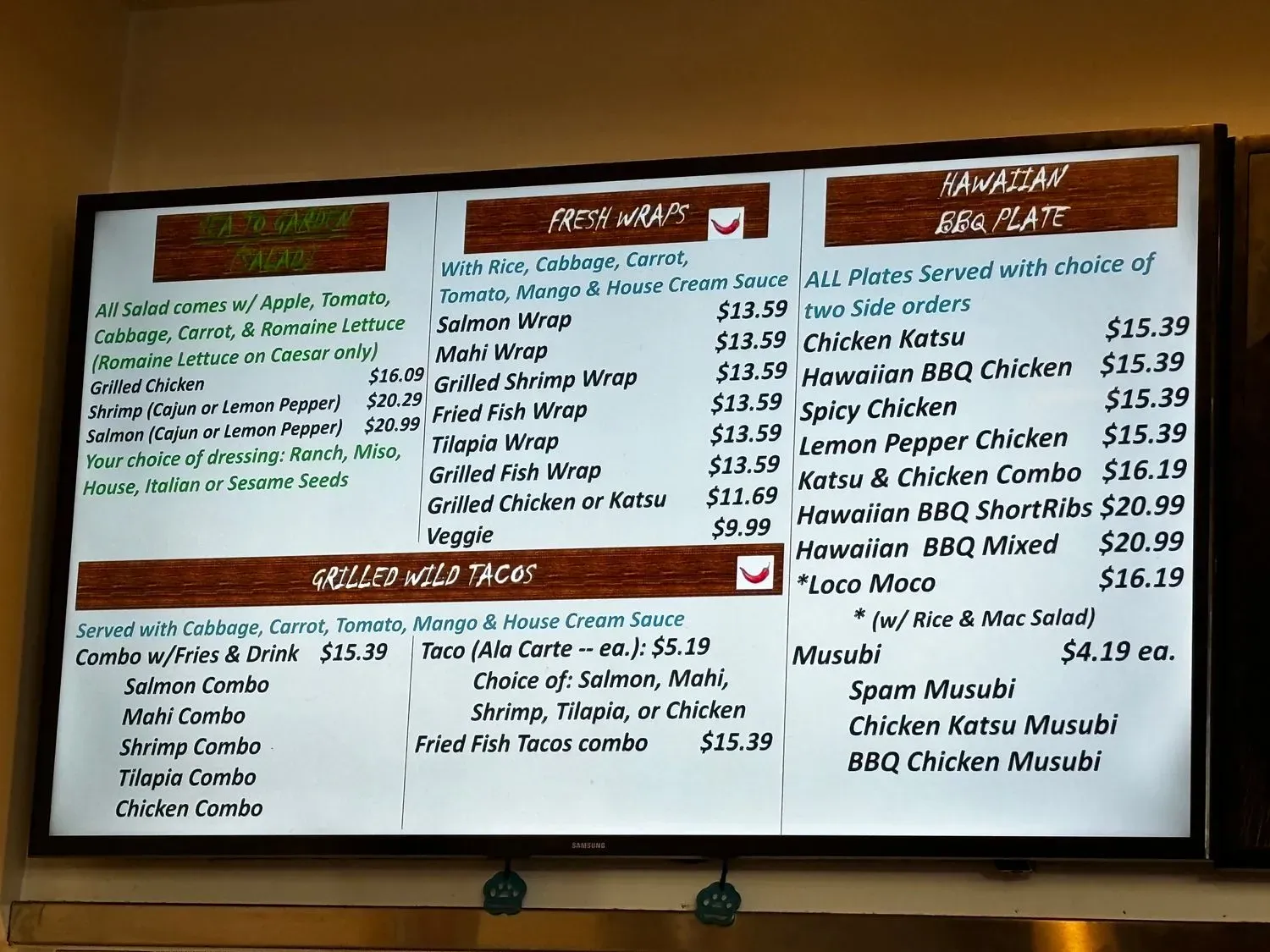 Menu 3