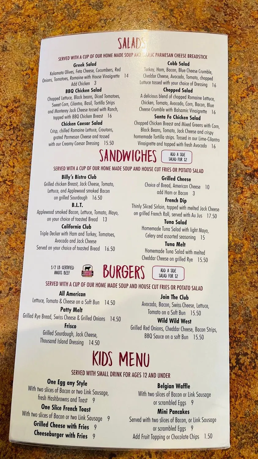 Menu 4