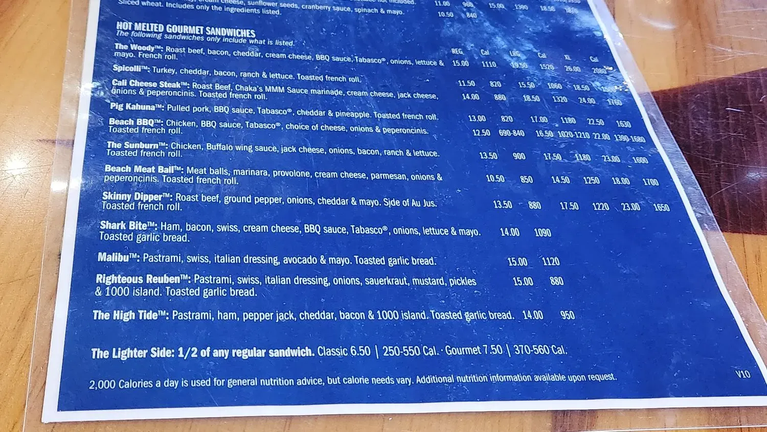 Menu 5