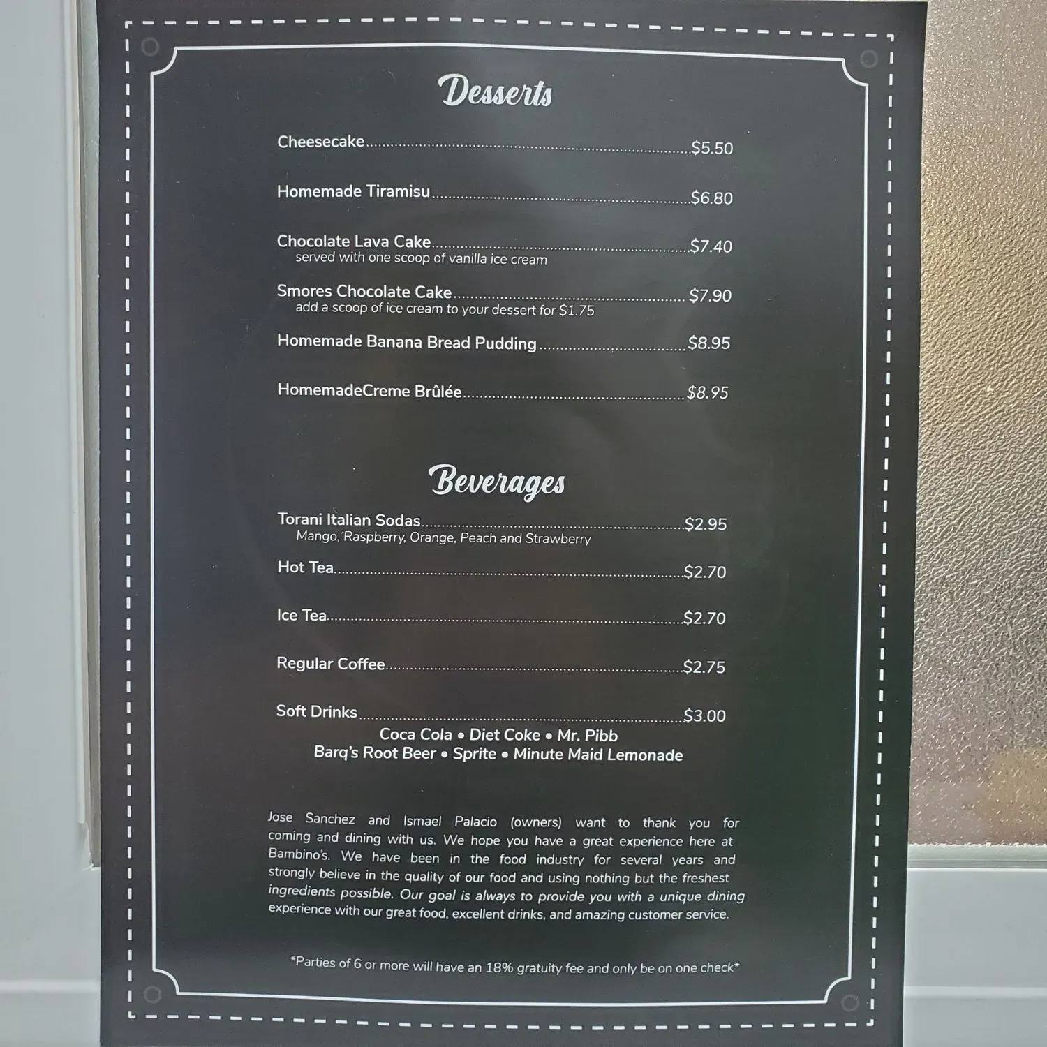 Menu 5