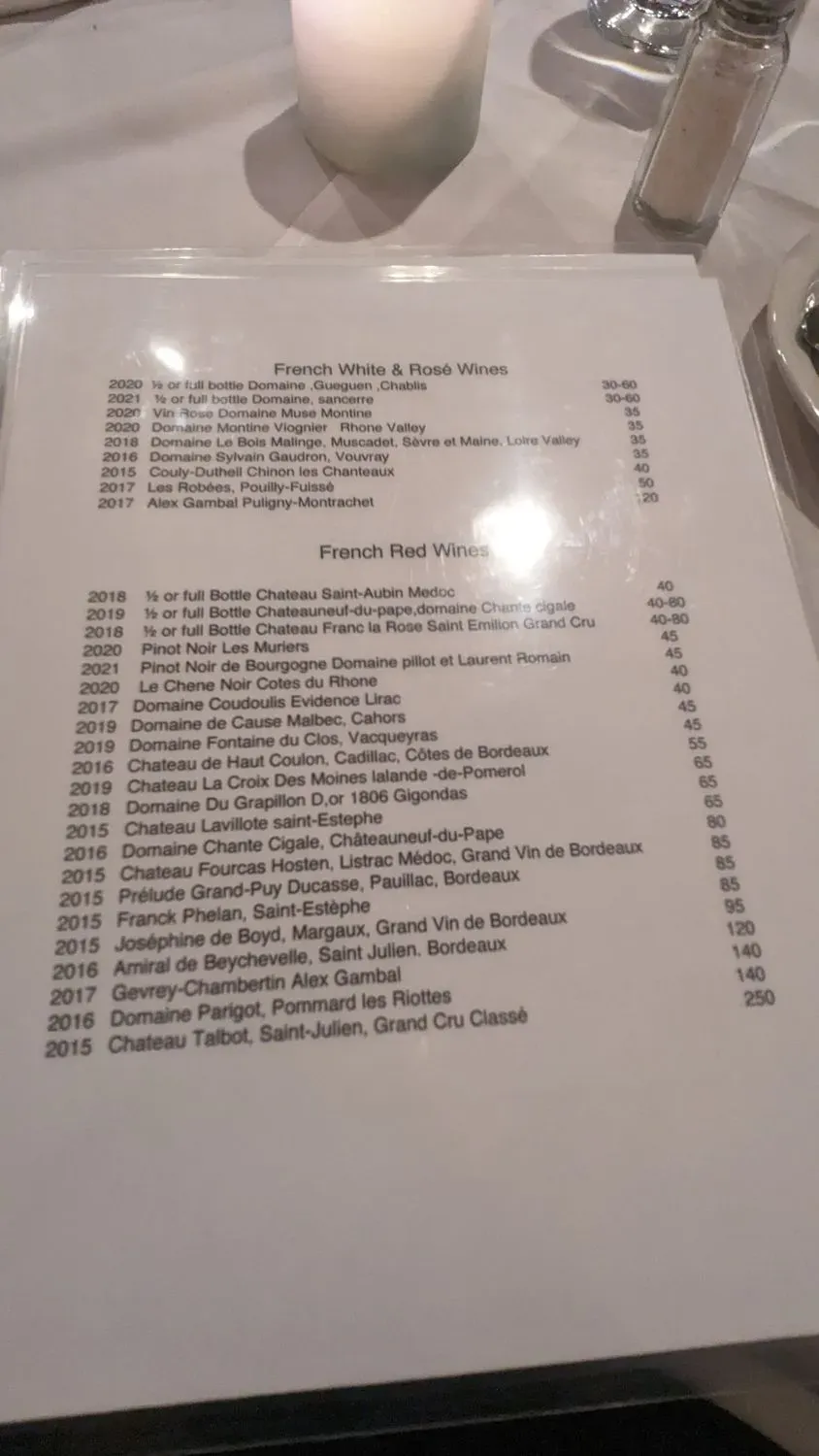 Menu 6