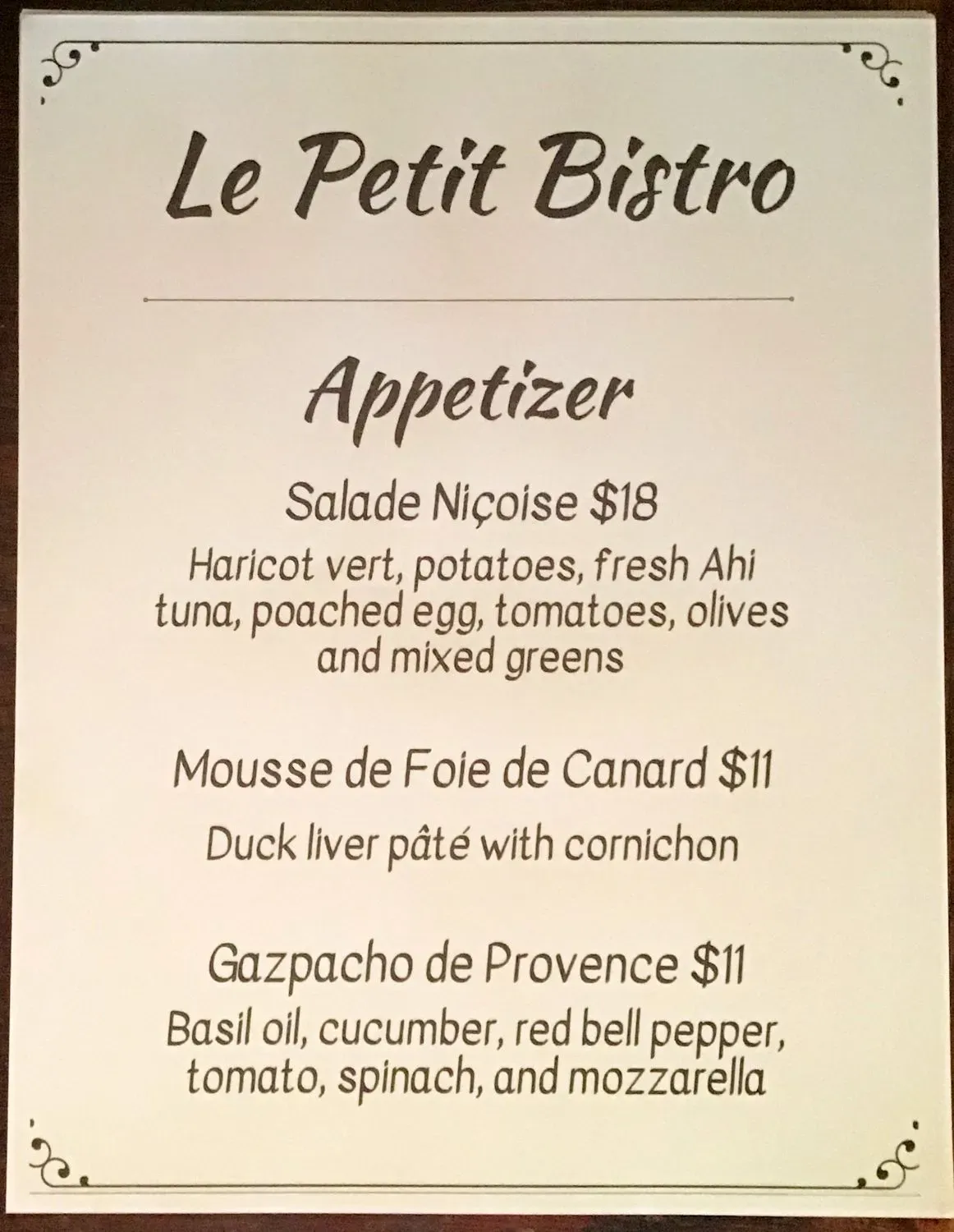 Menu 1