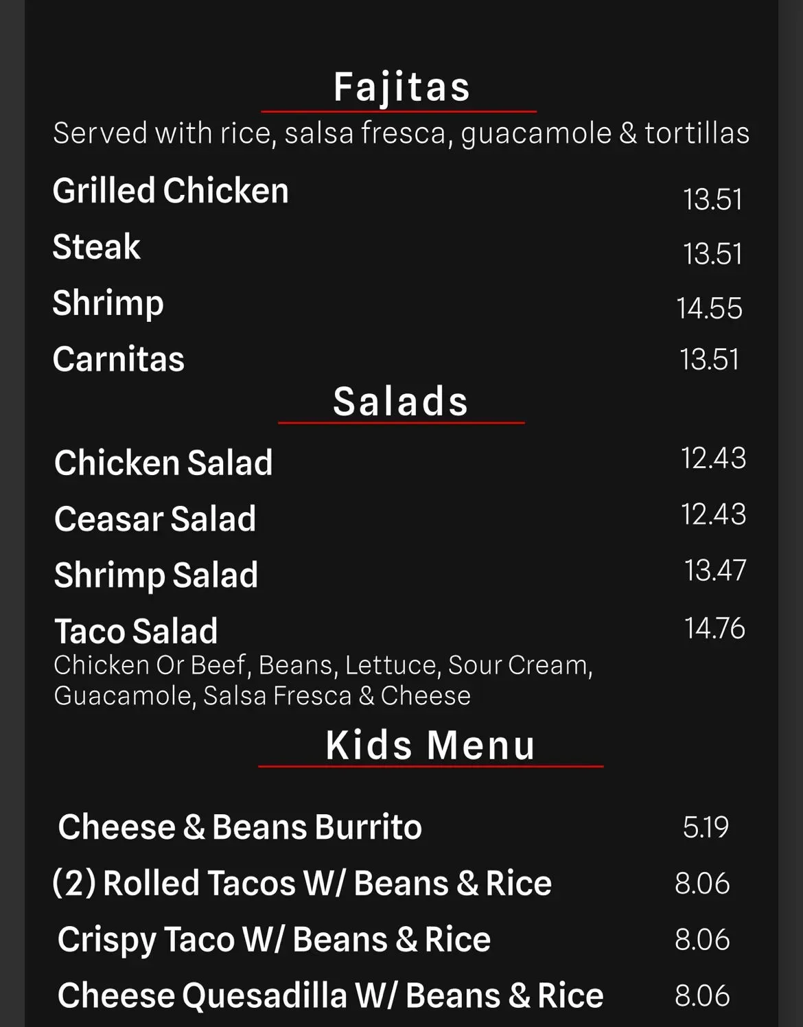 Menu 5