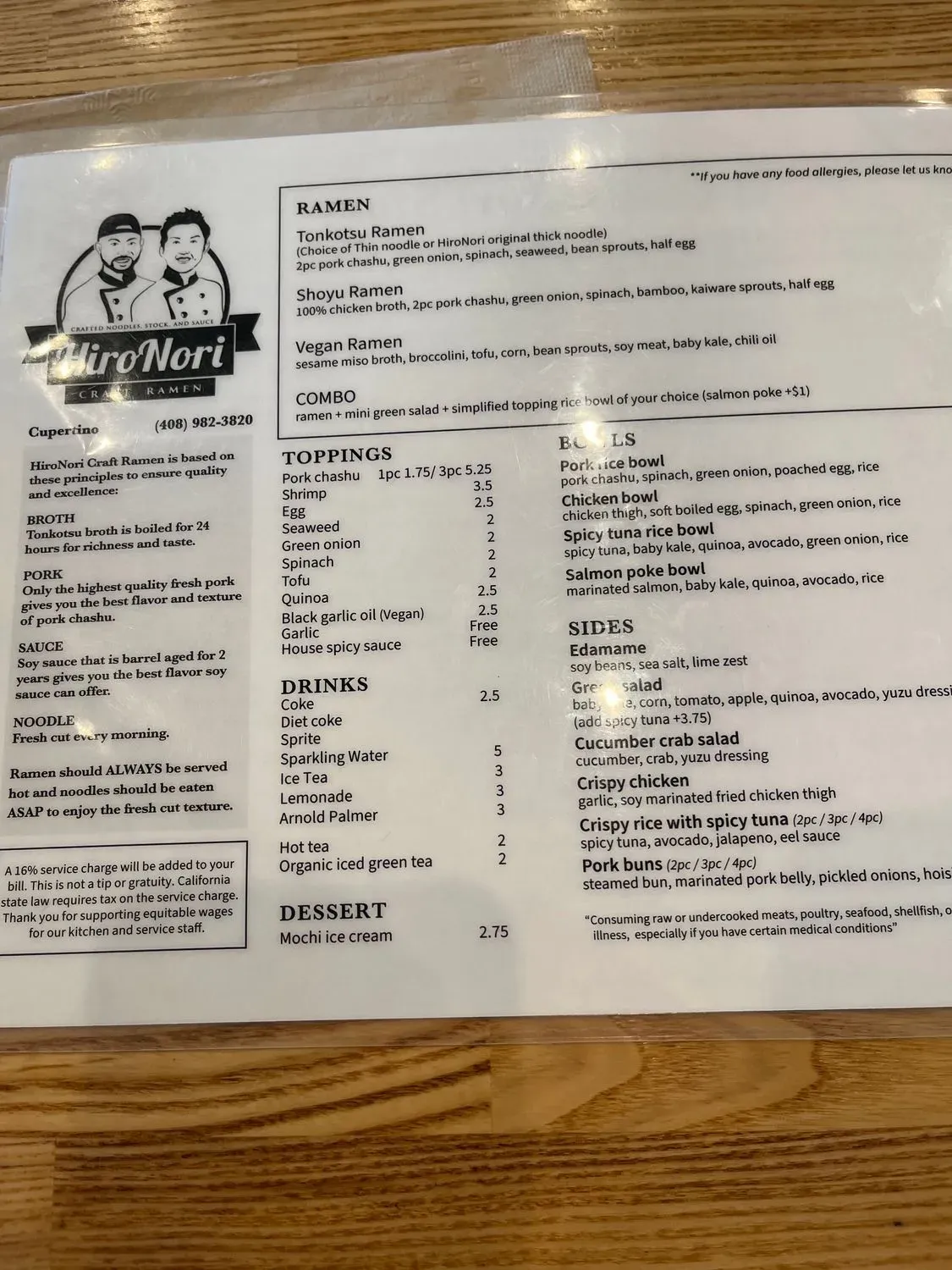 Menu 6