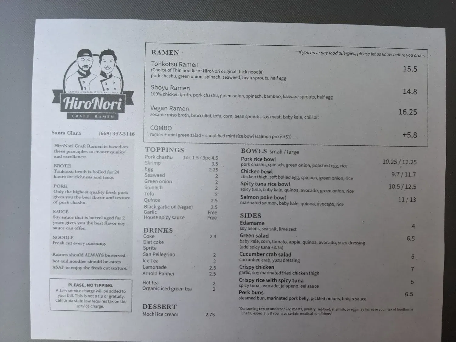 Menu 5