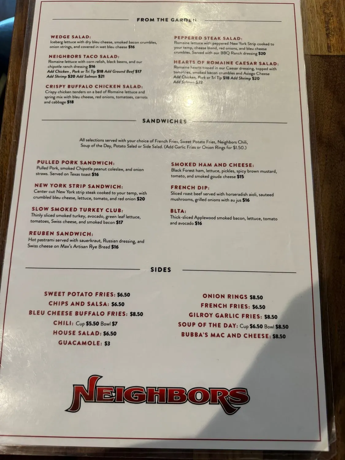 Menu 1