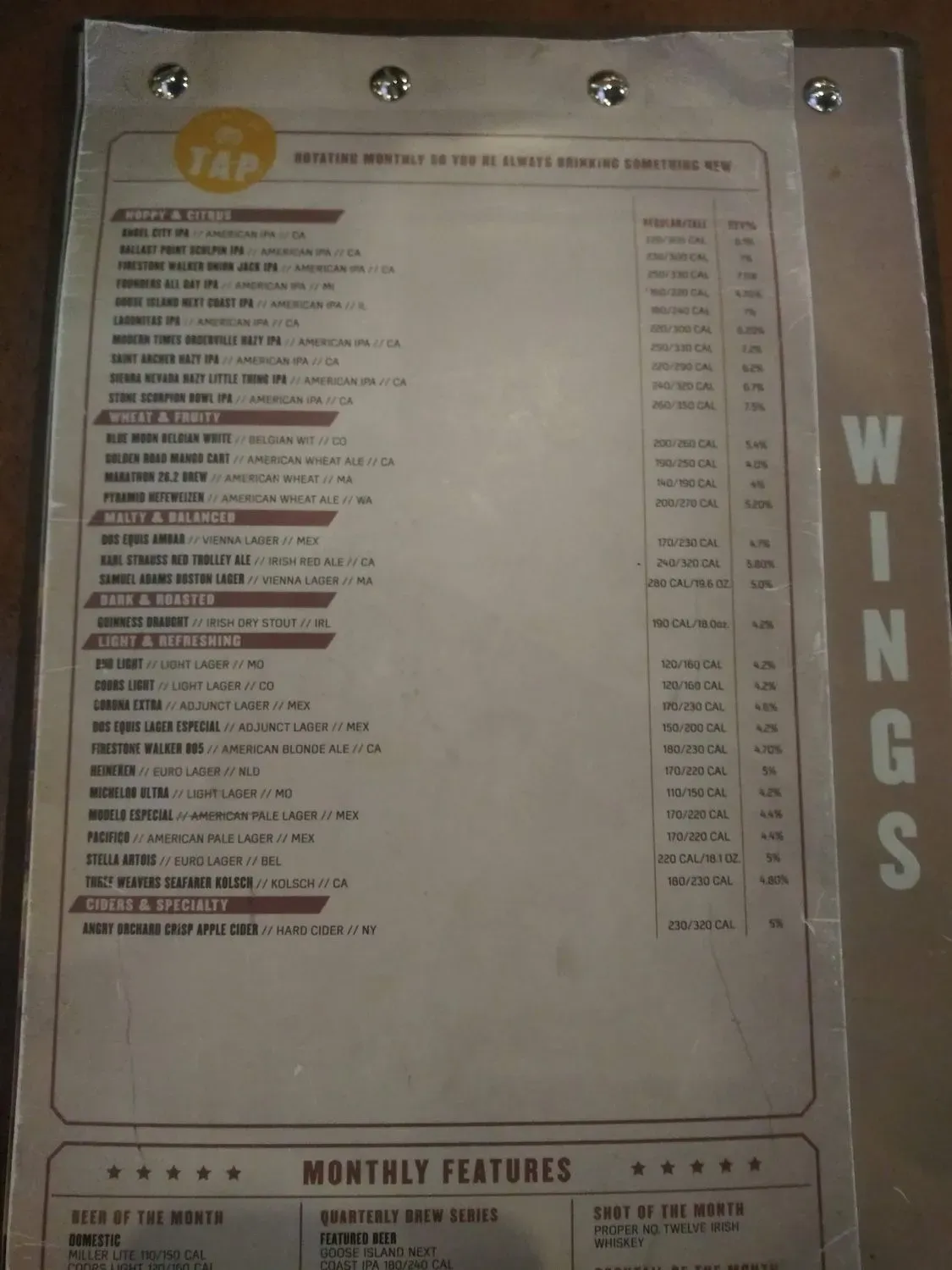 Menu 6