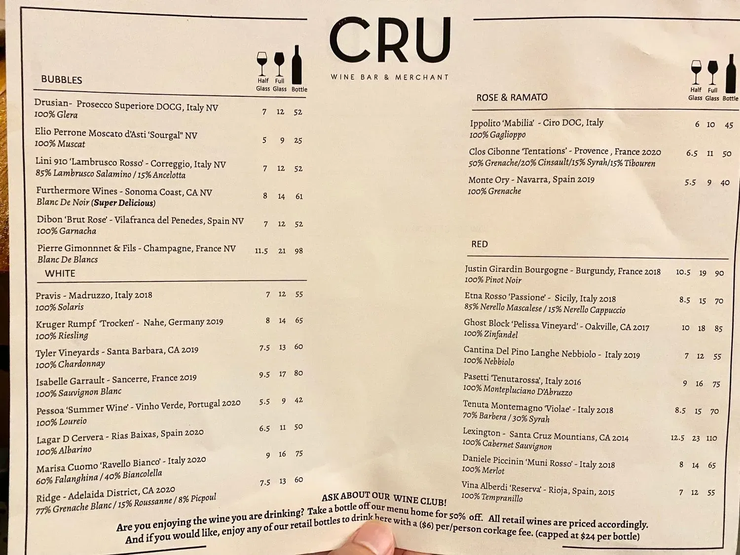 Menu 1