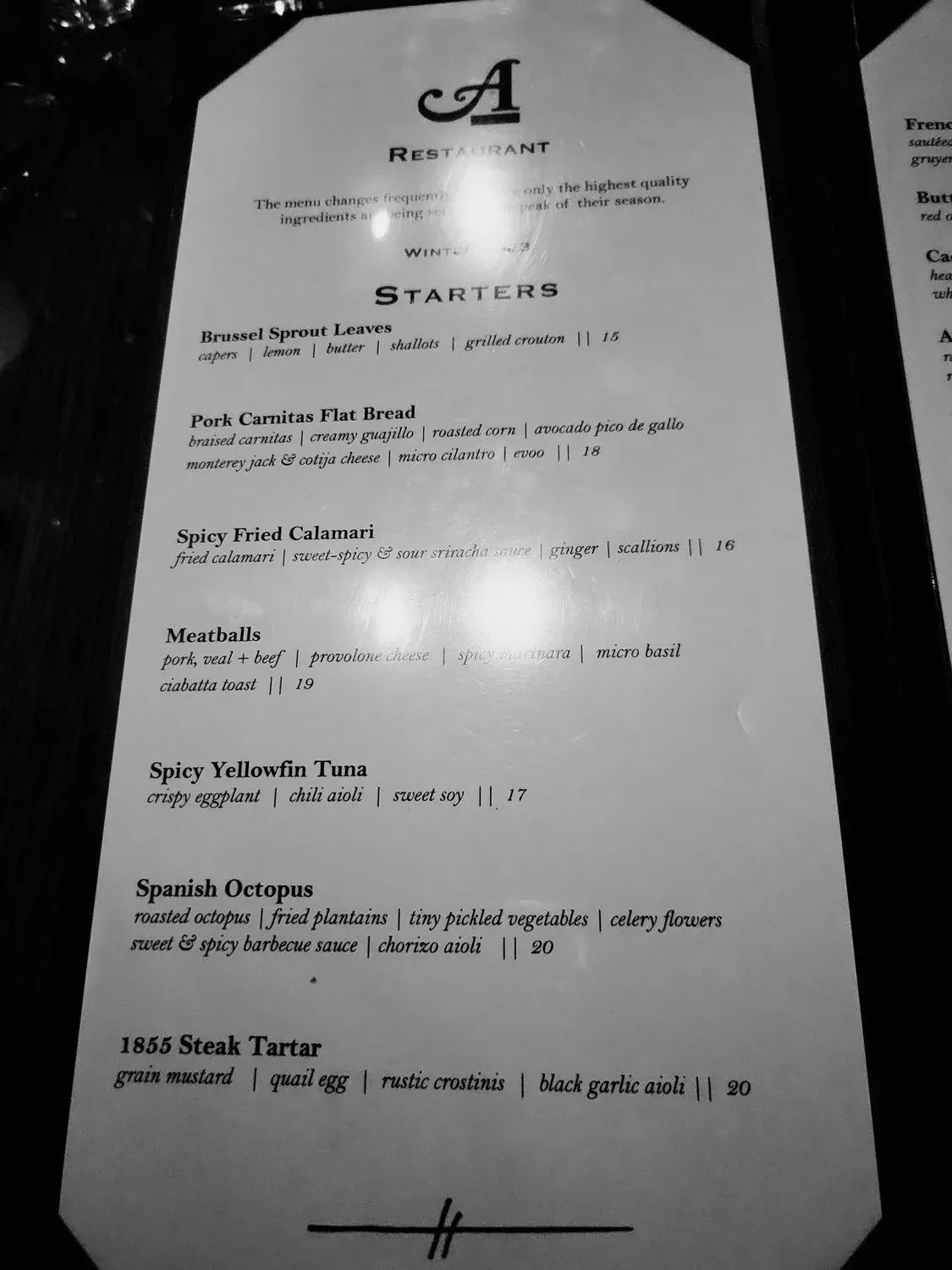 Menu 5