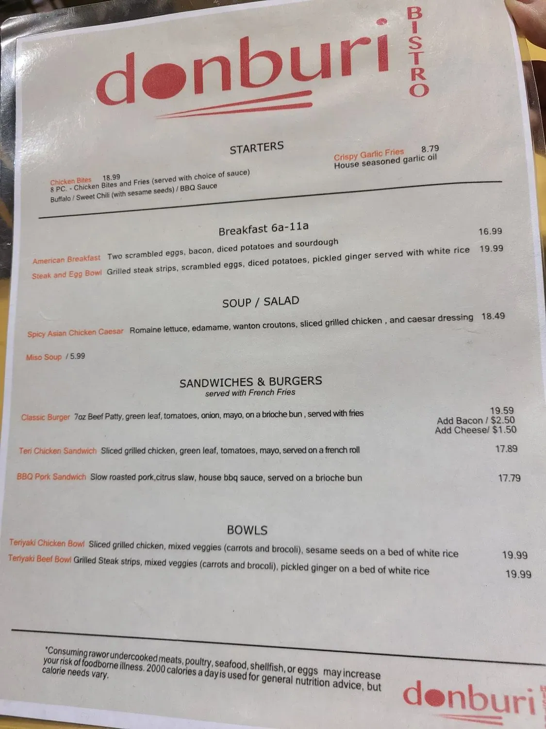 Menu 1