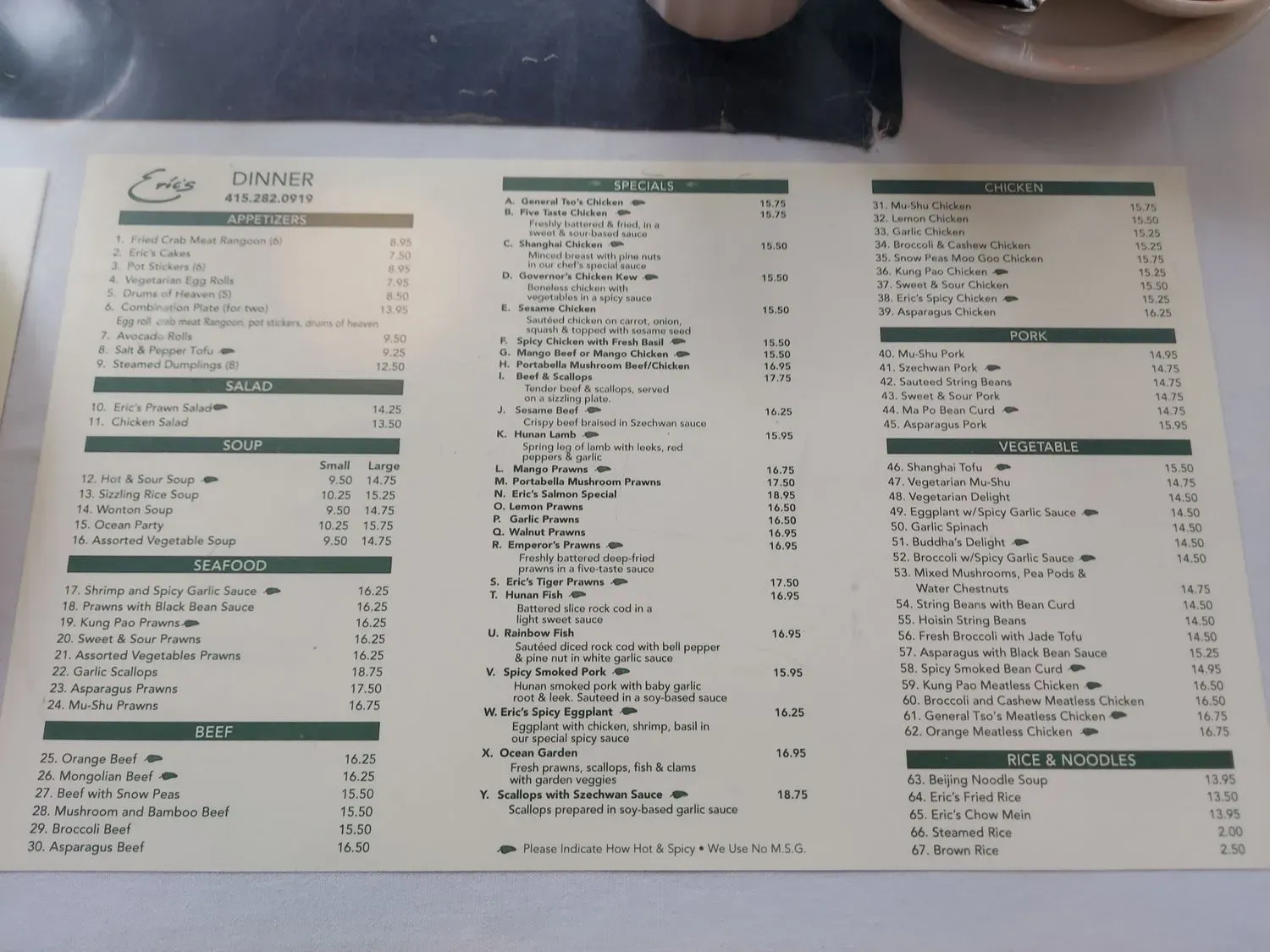 Menu 2