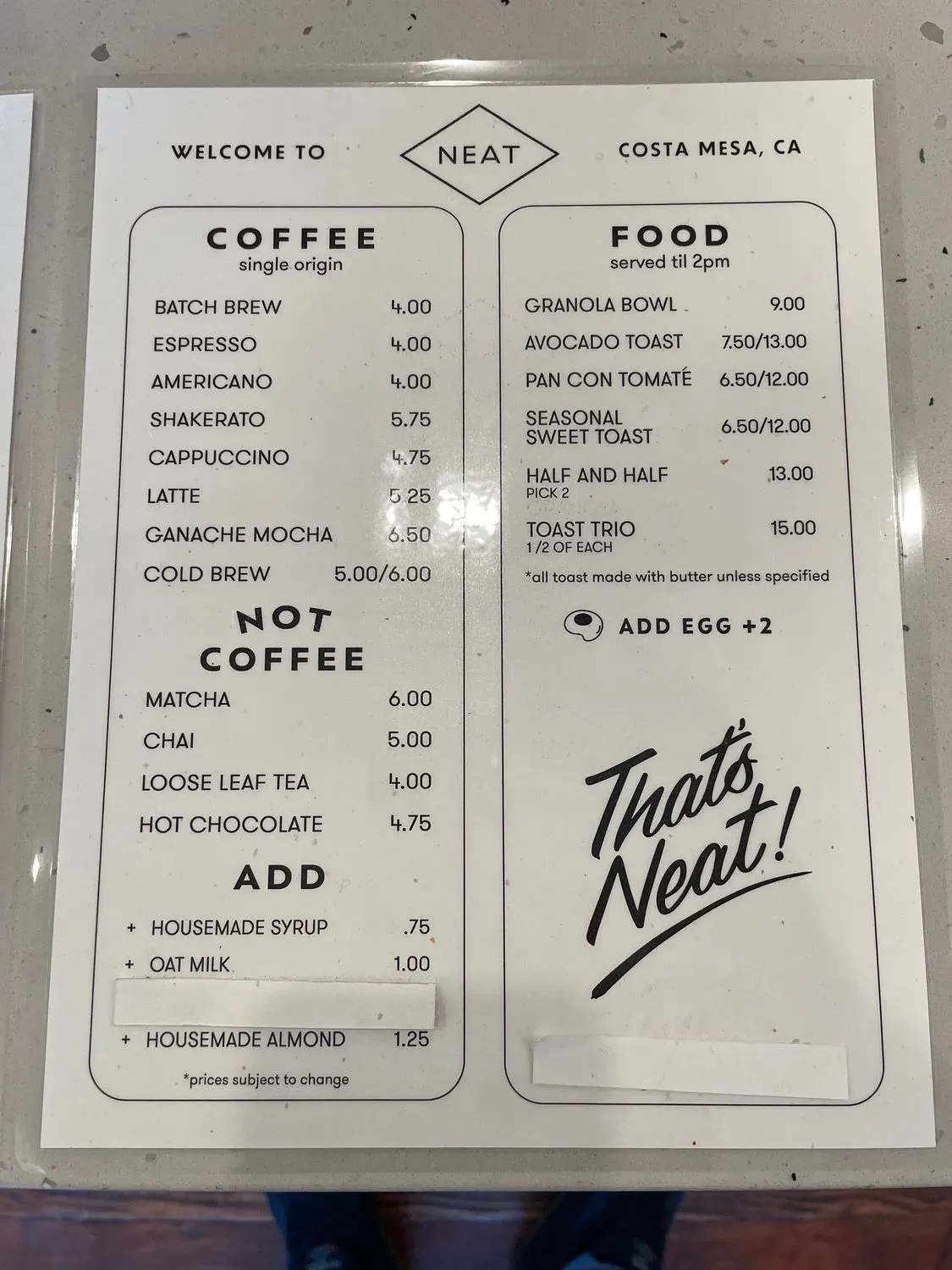 Menu 2