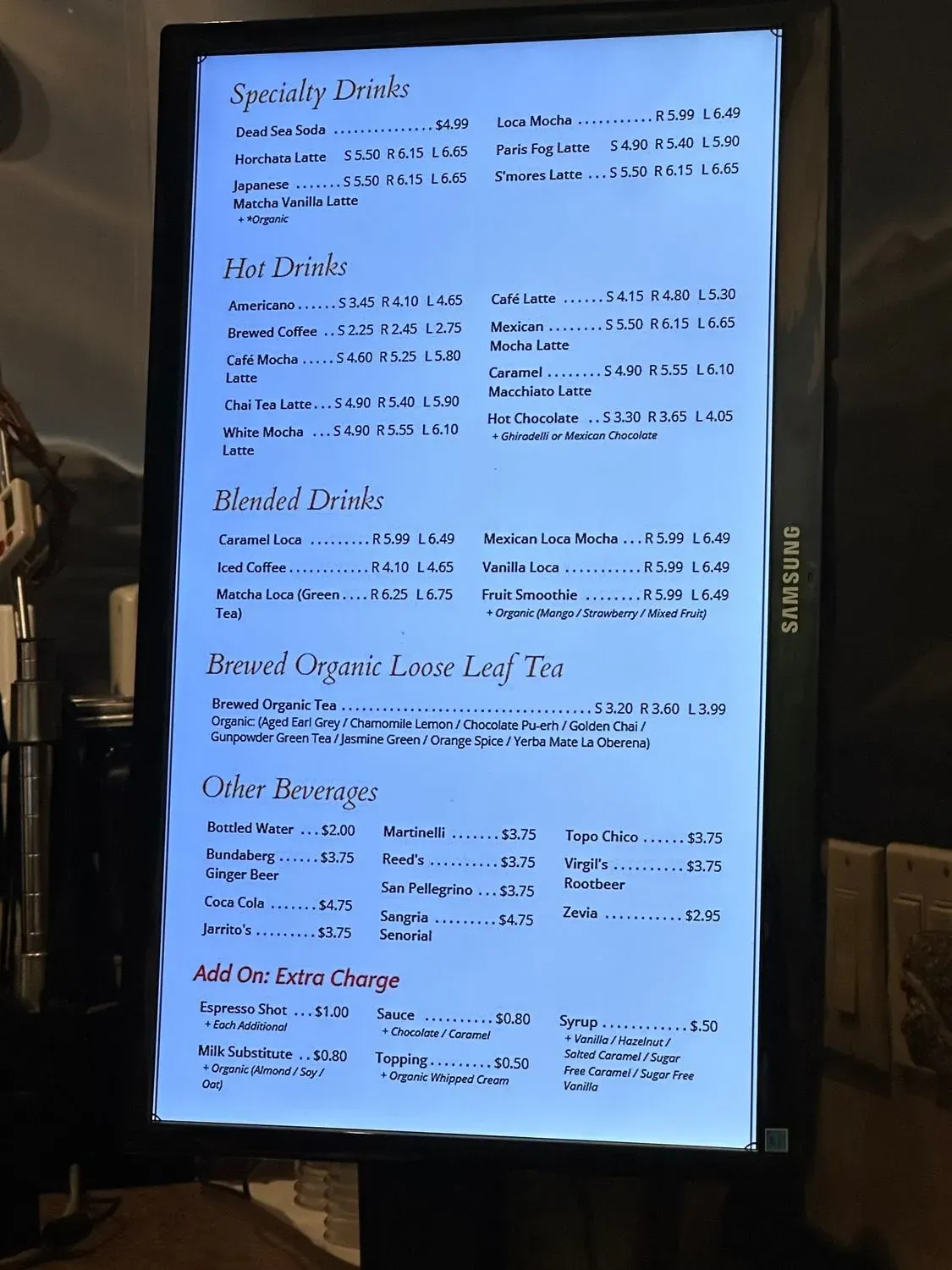 Menu 1