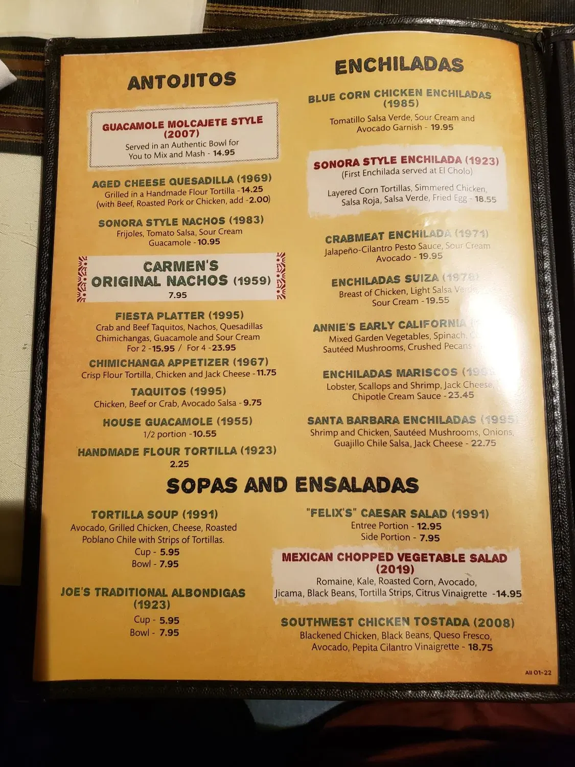 Menu 5