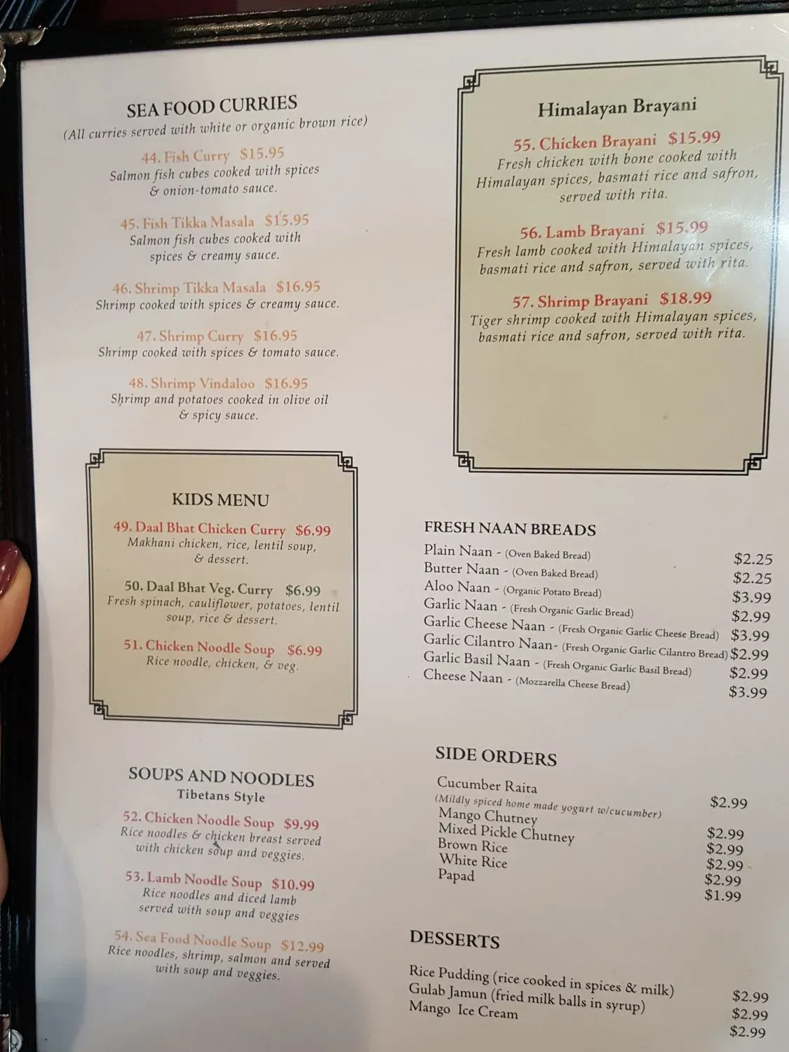 Menu 5