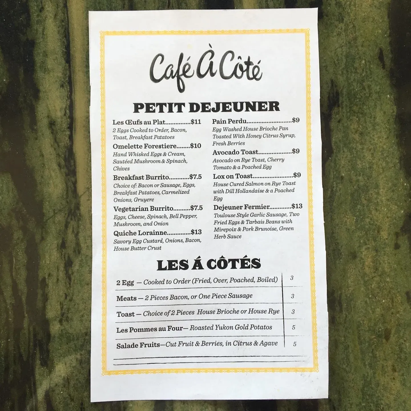 Menu 5