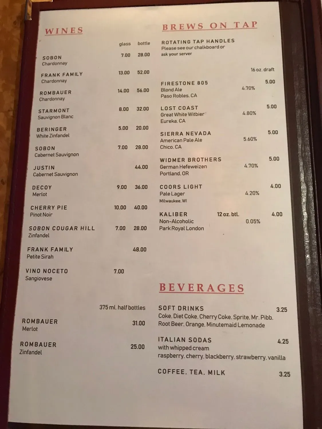 Menu 6