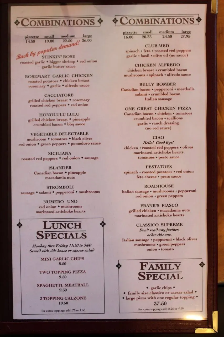 Menu 2