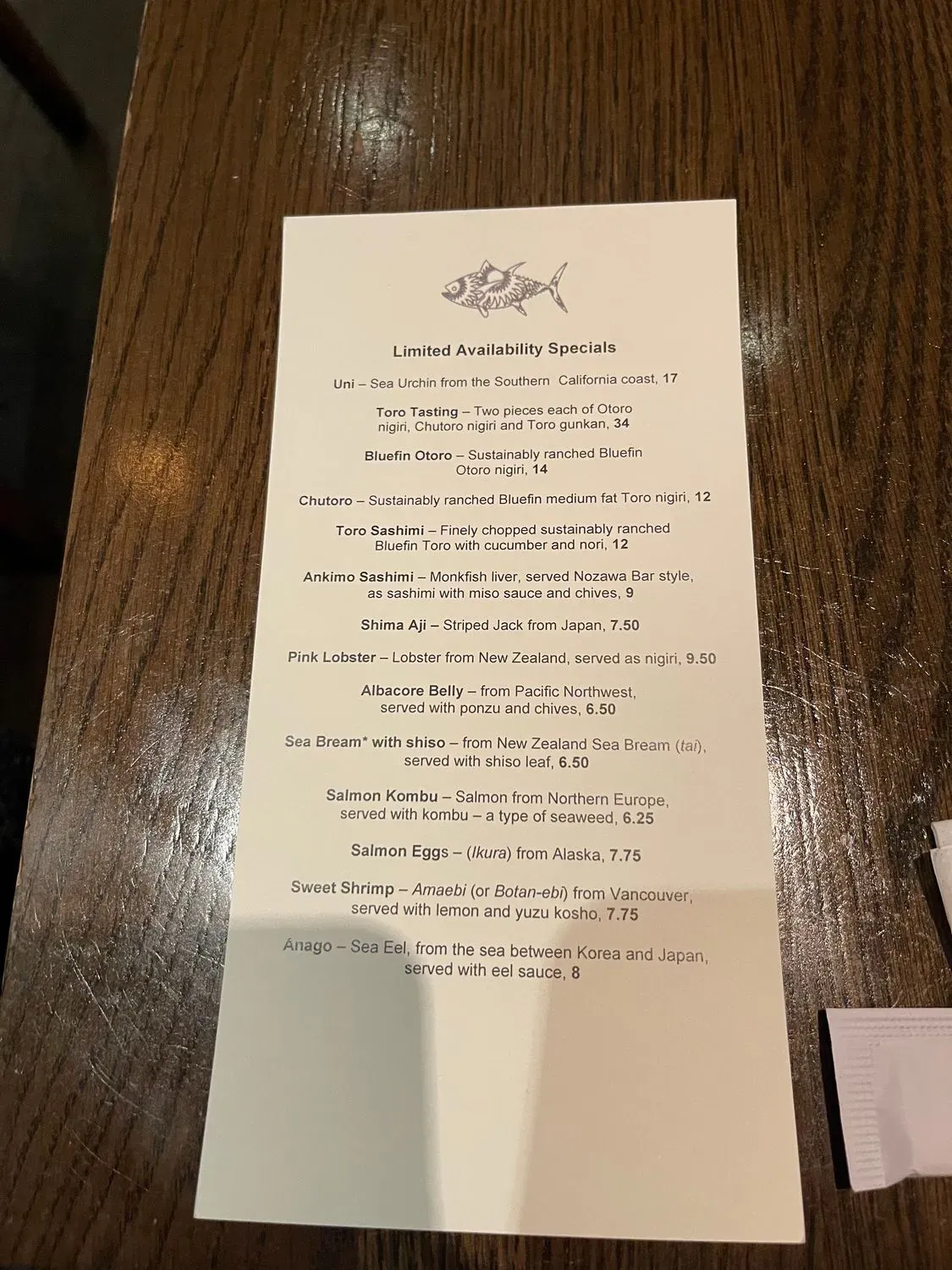 Menu 6