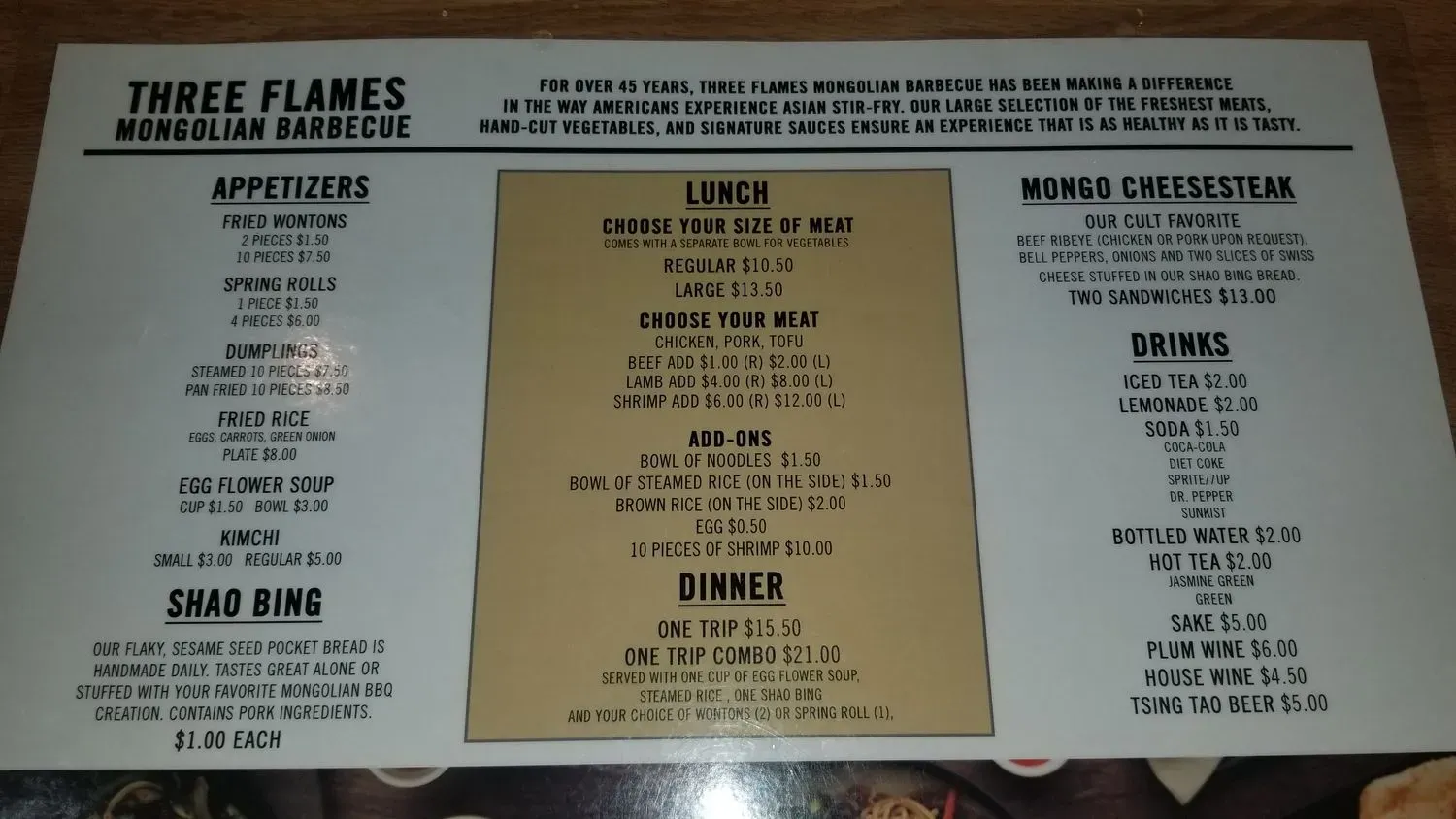 Menu 5