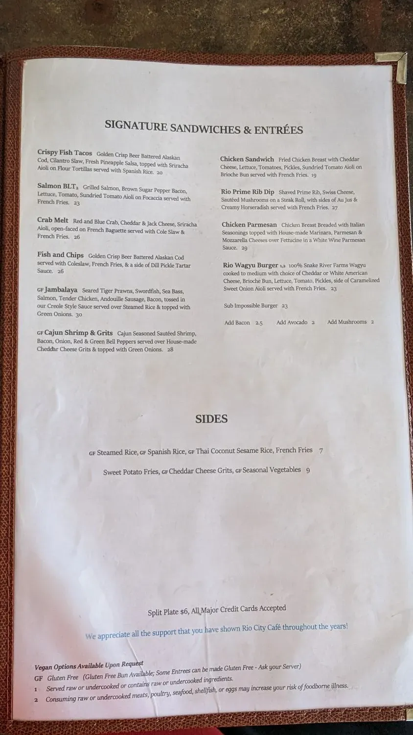 Menu 5