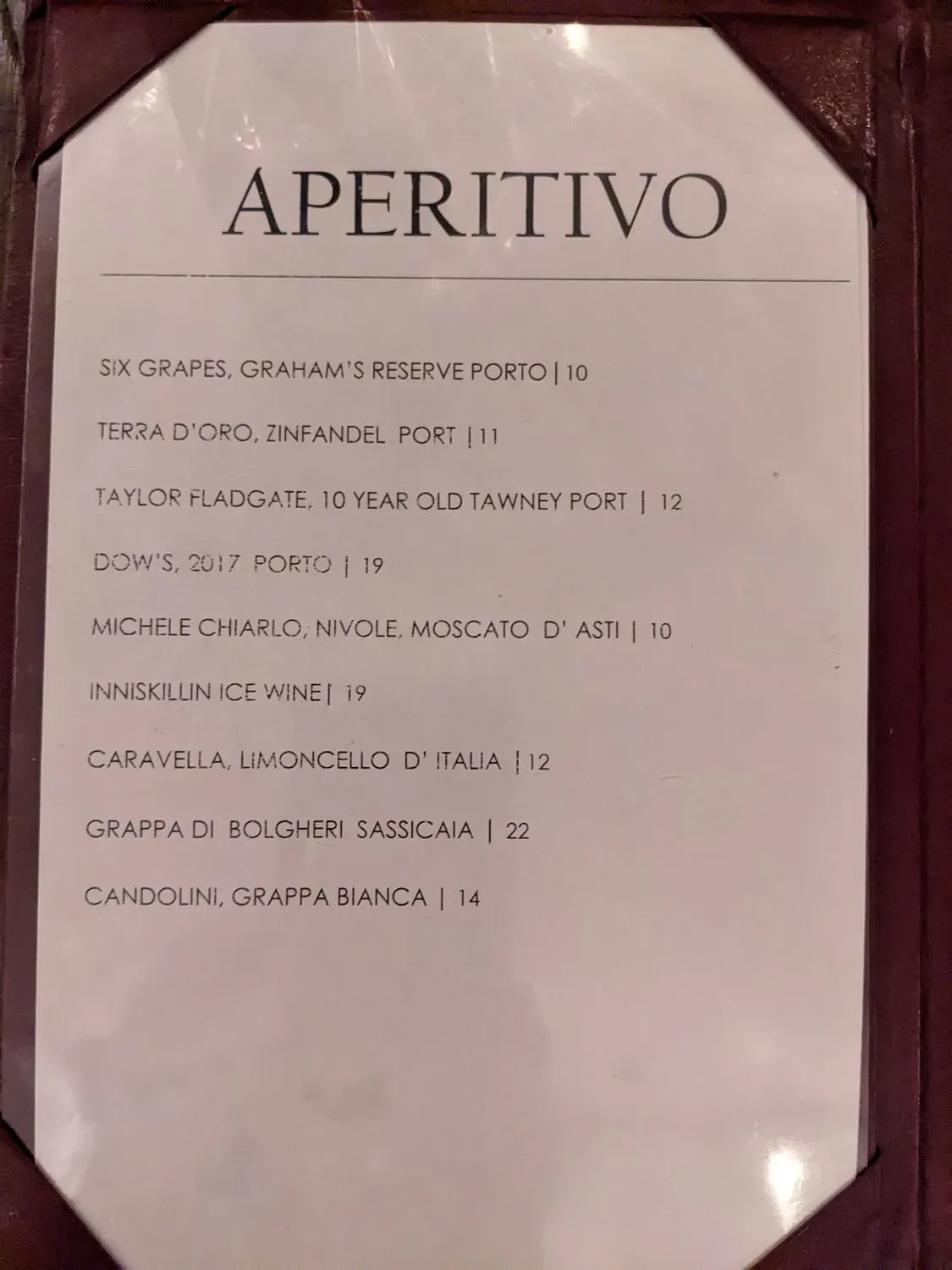 Menu 5