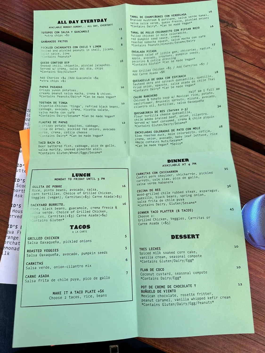 Menu 1