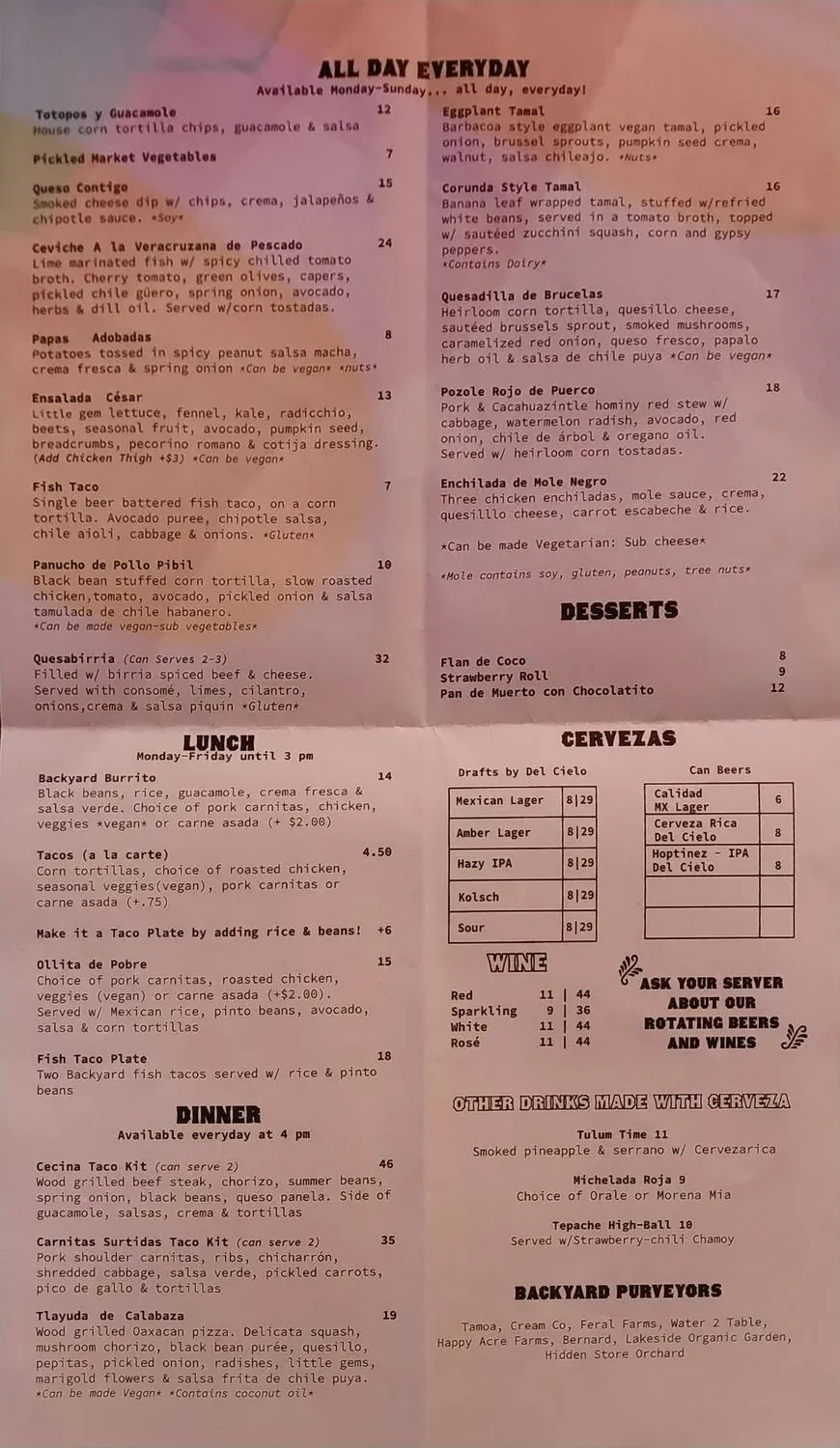 Menu 2