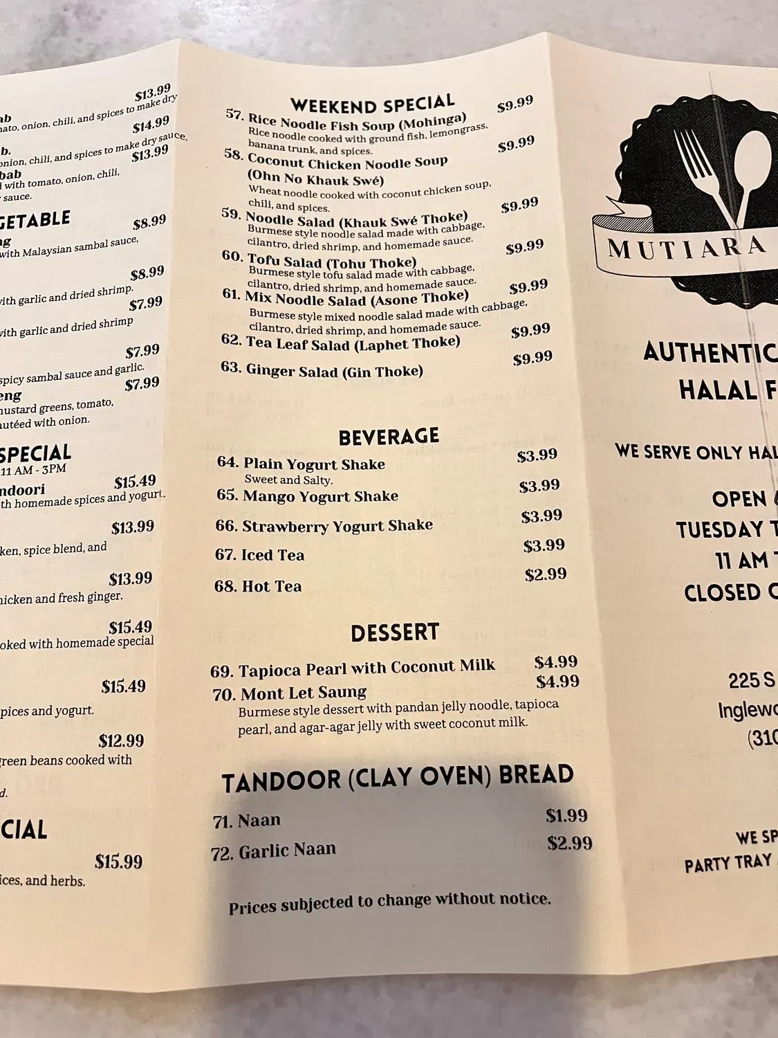 Menu 5