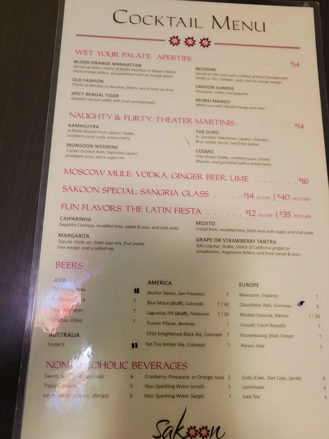 Menu 5