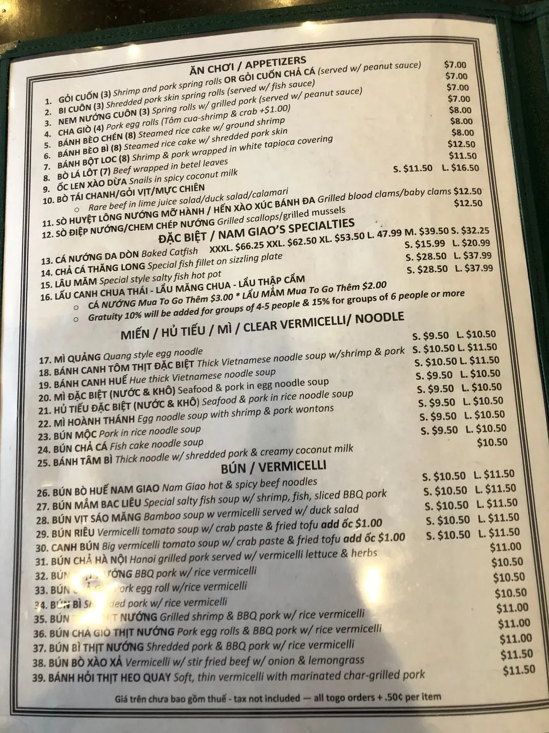 Menu 4