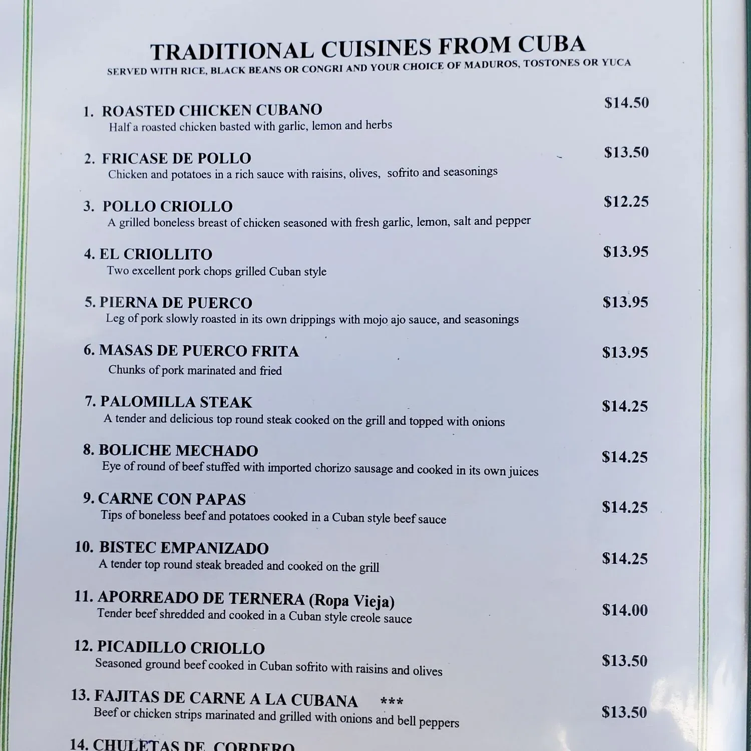 Menu 2