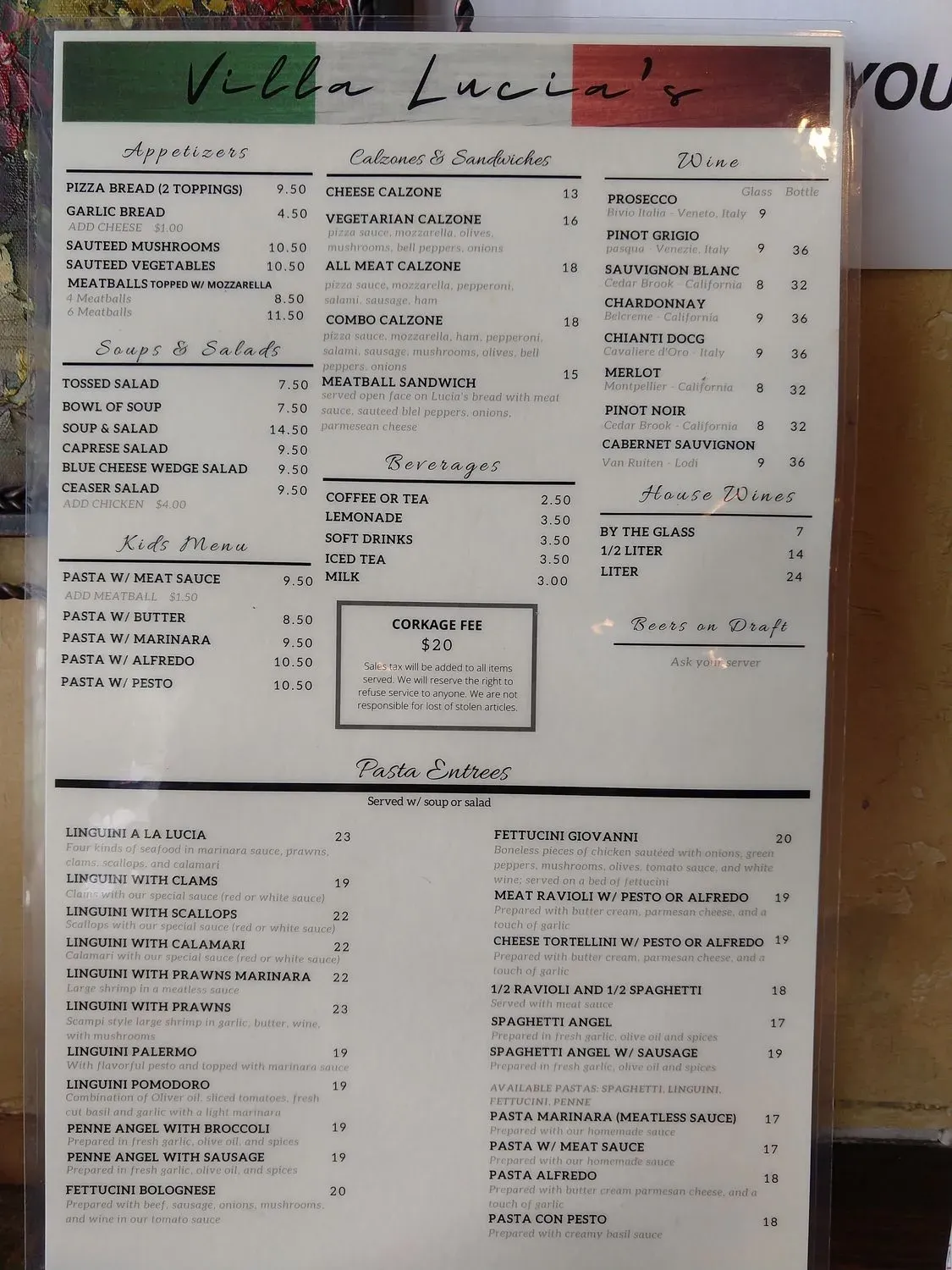 Menu 1