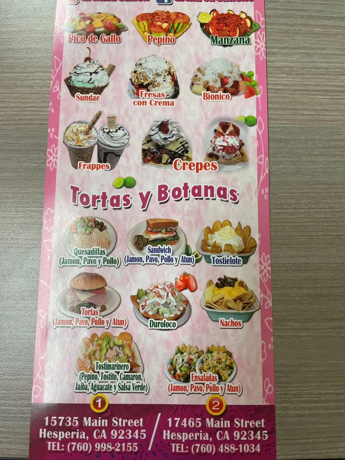 Menu 1