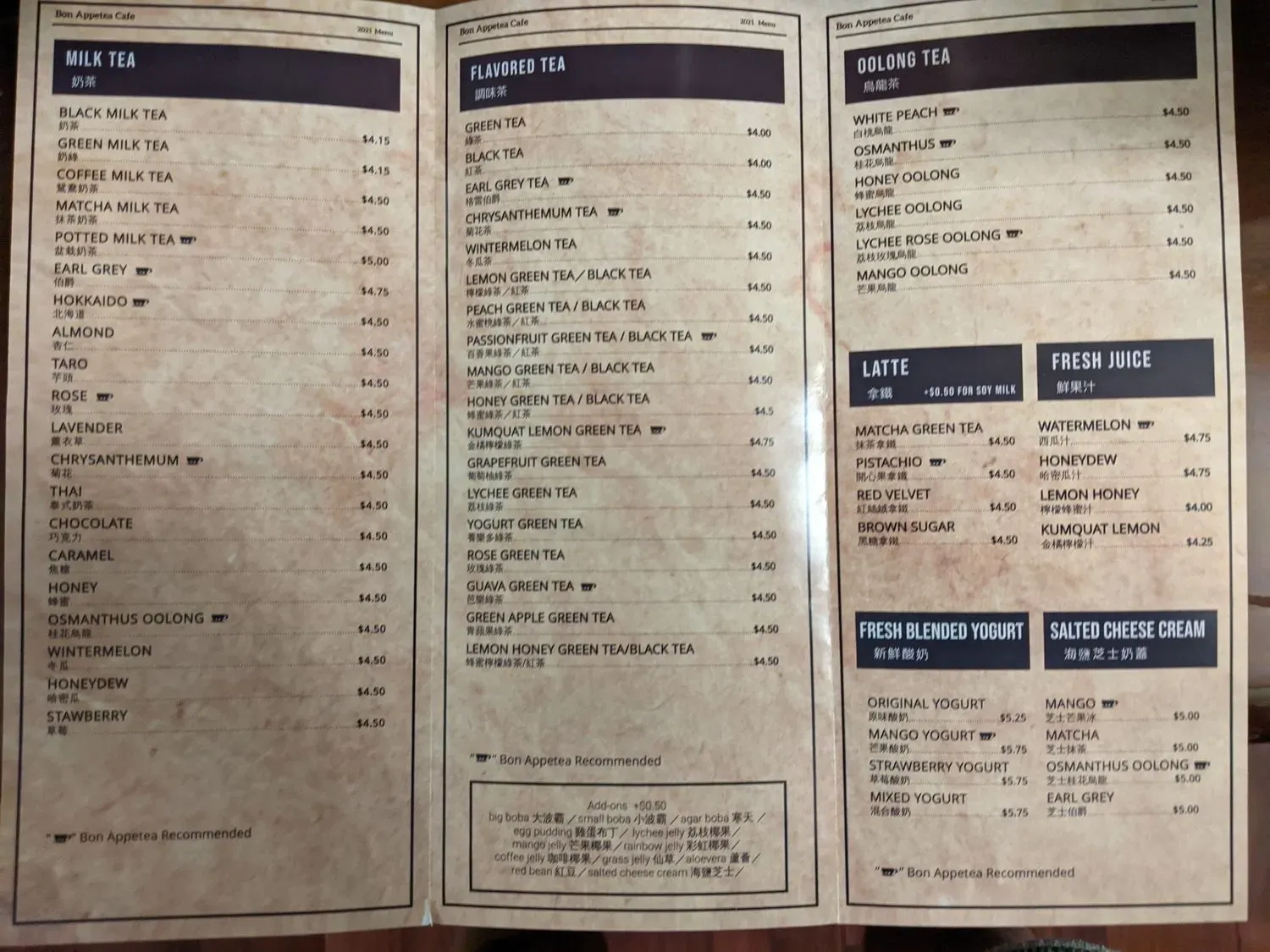 Menu 5