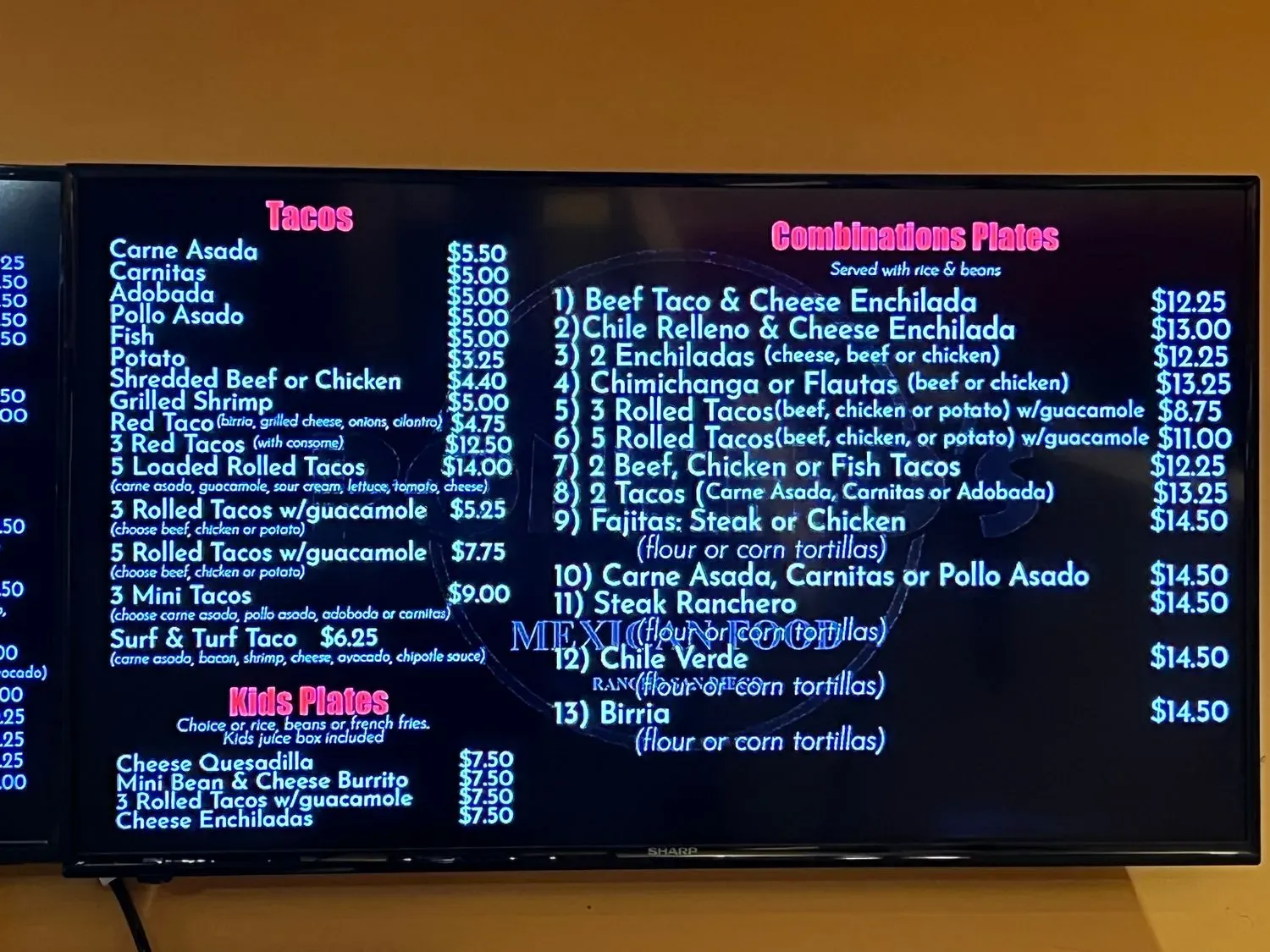 Menu 2