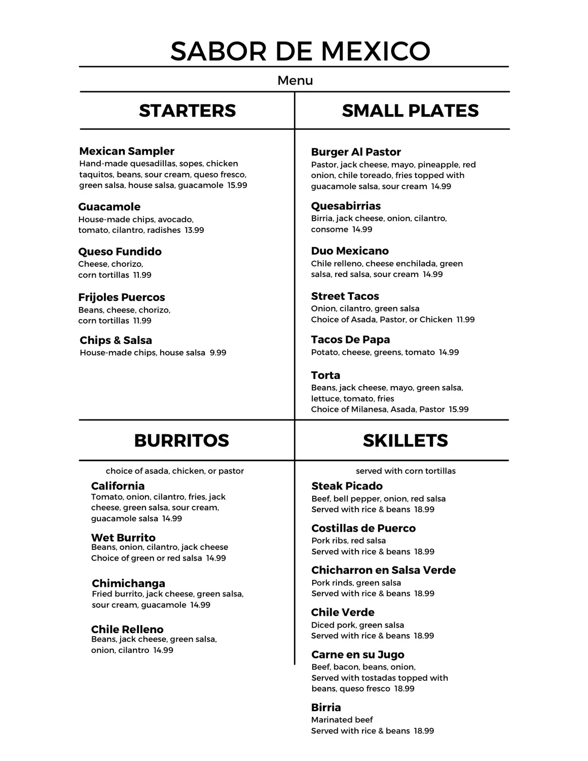 Menu 3