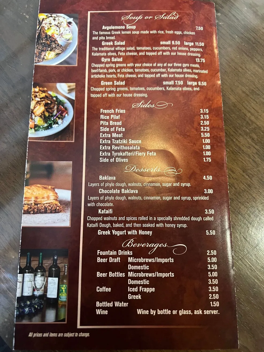 Menu 5