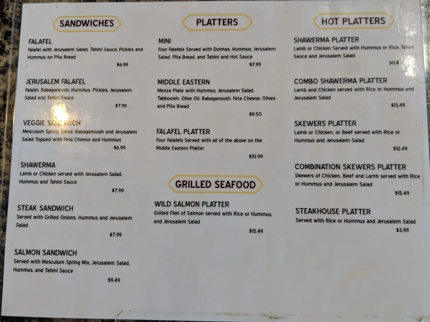 Menu 5