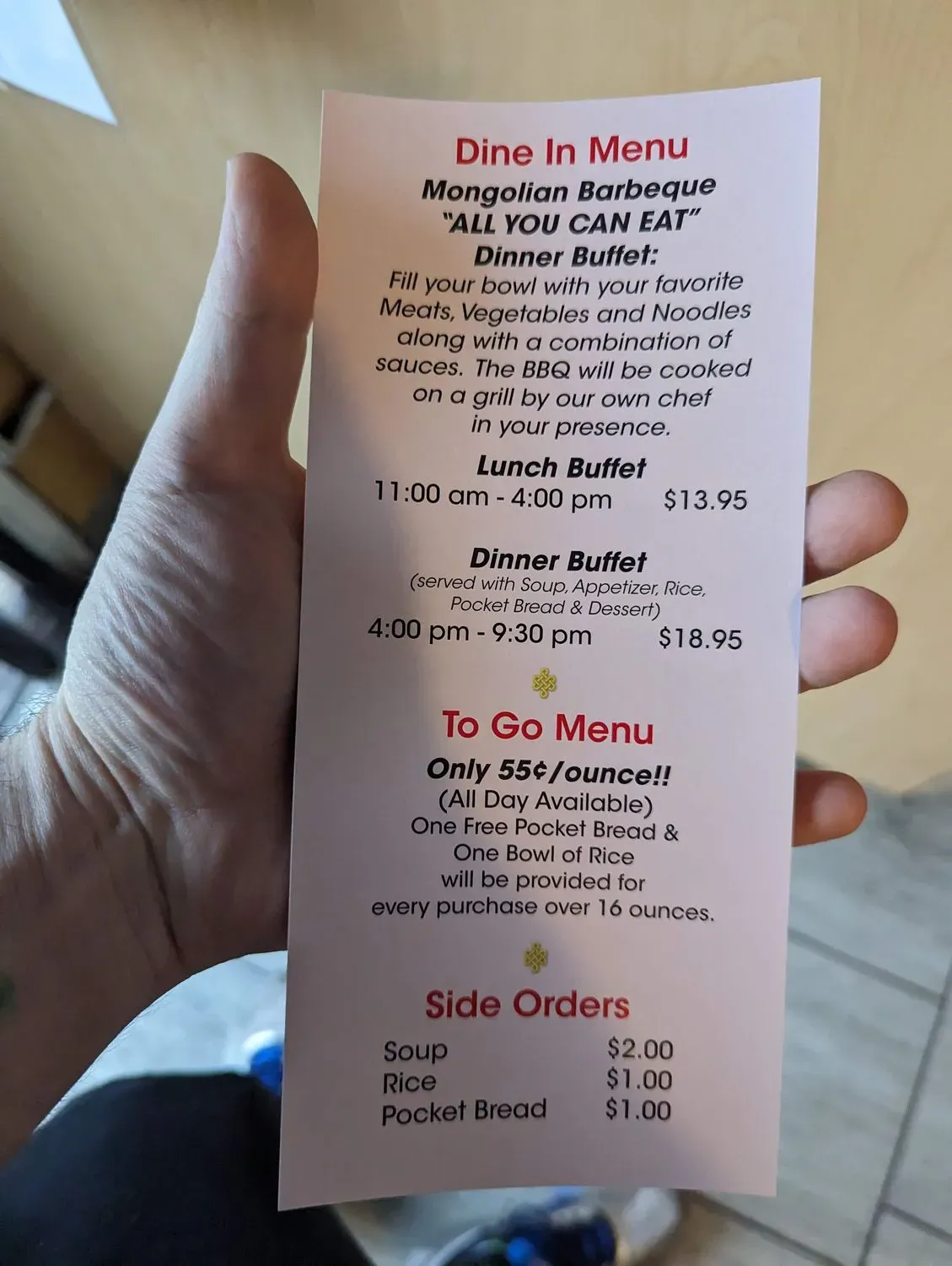 Menu 4