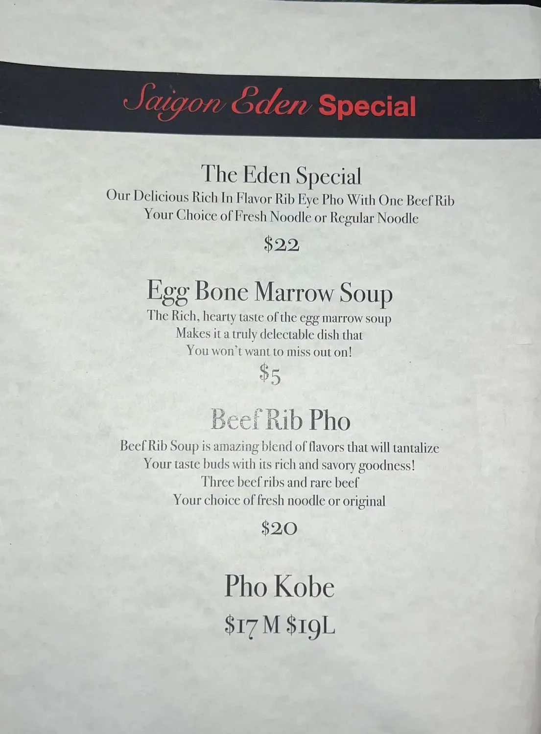 Menu 5