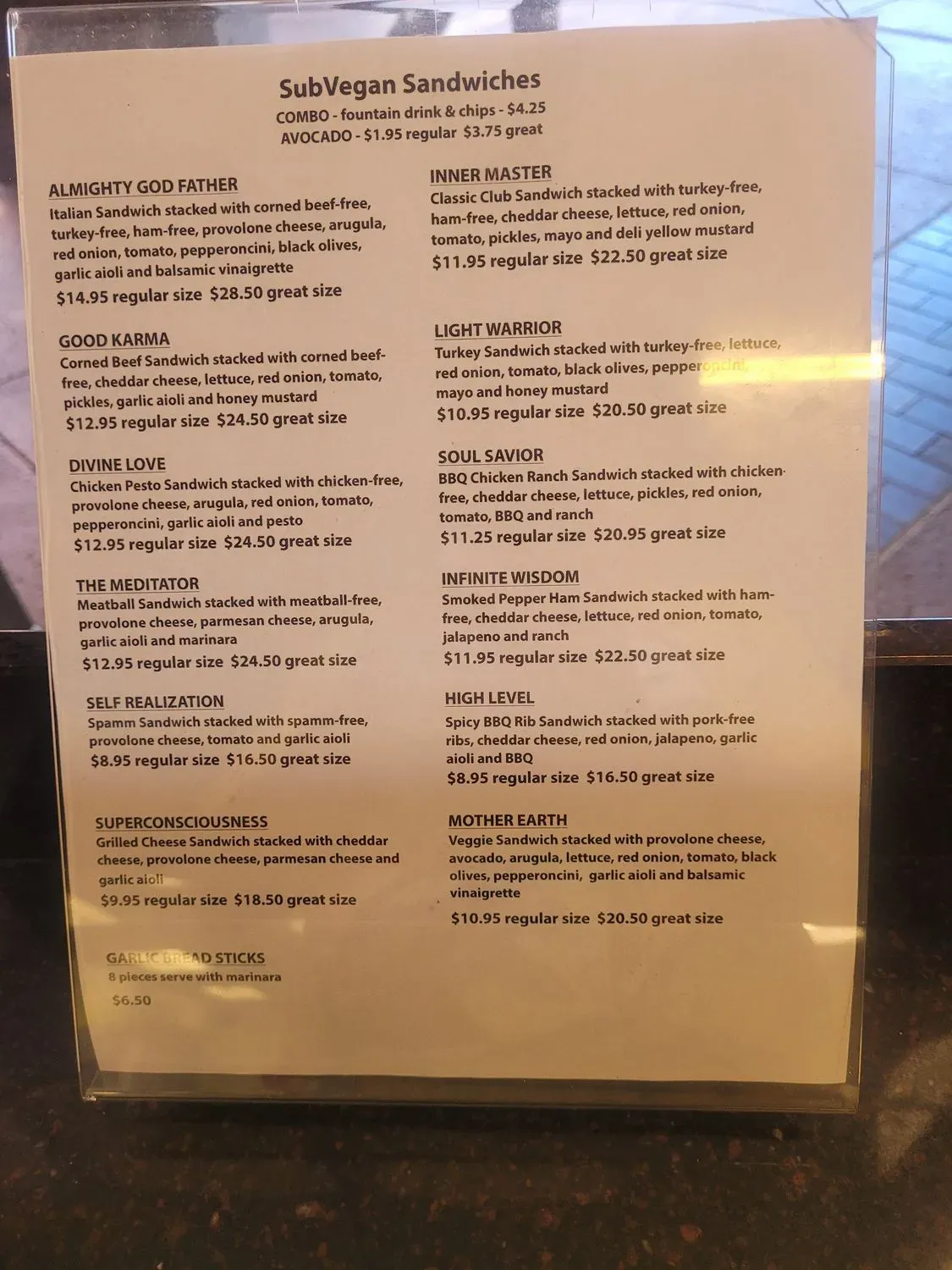 Menu 3