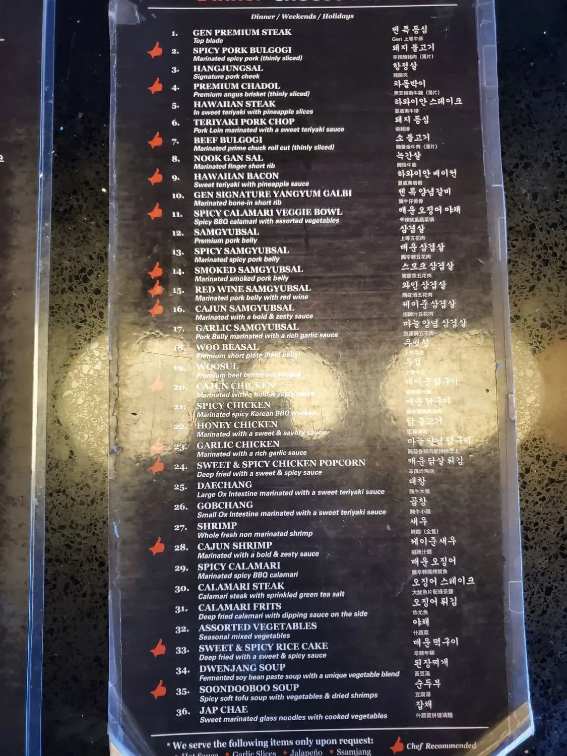 Menu 5