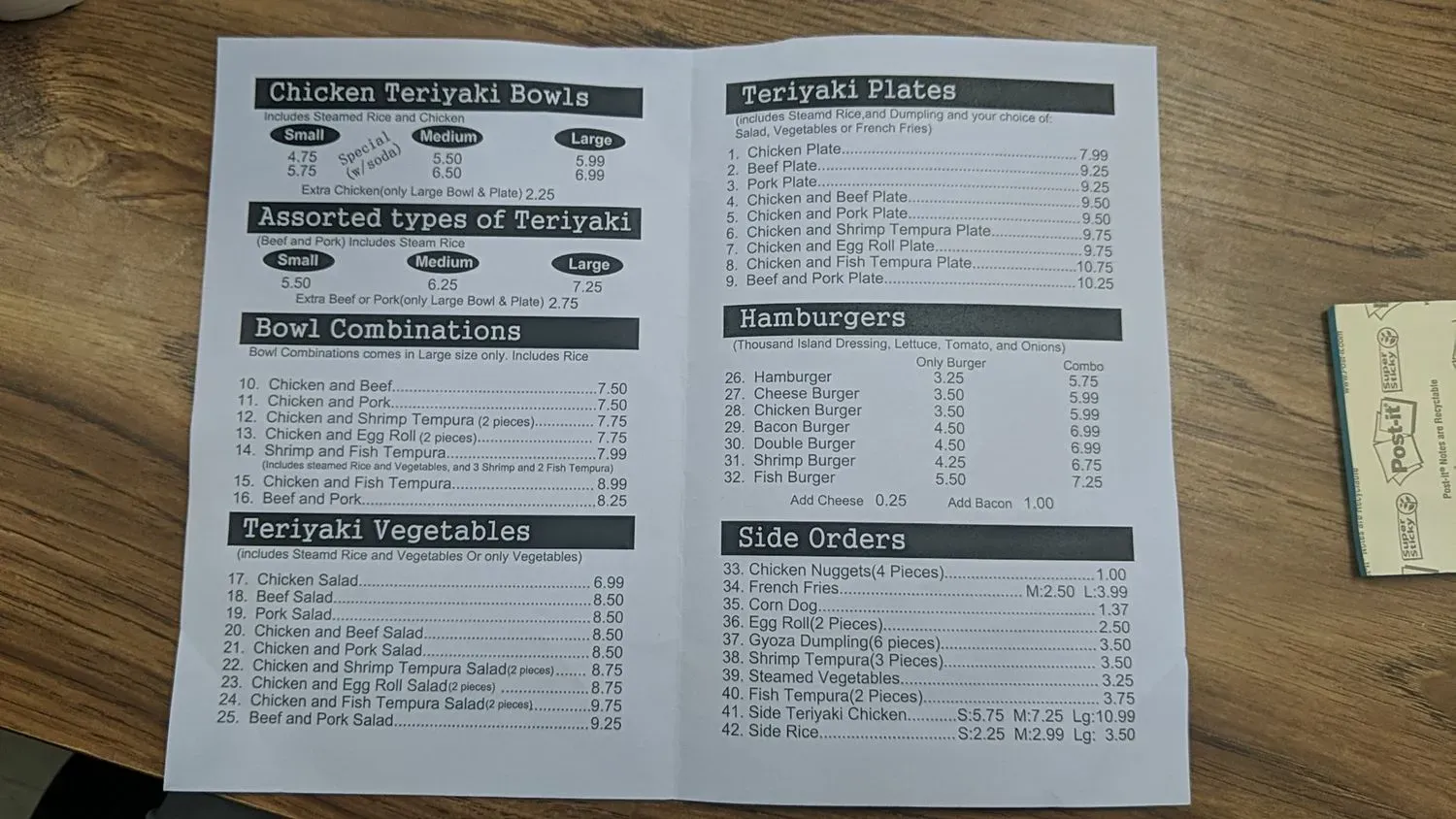 Menu 2