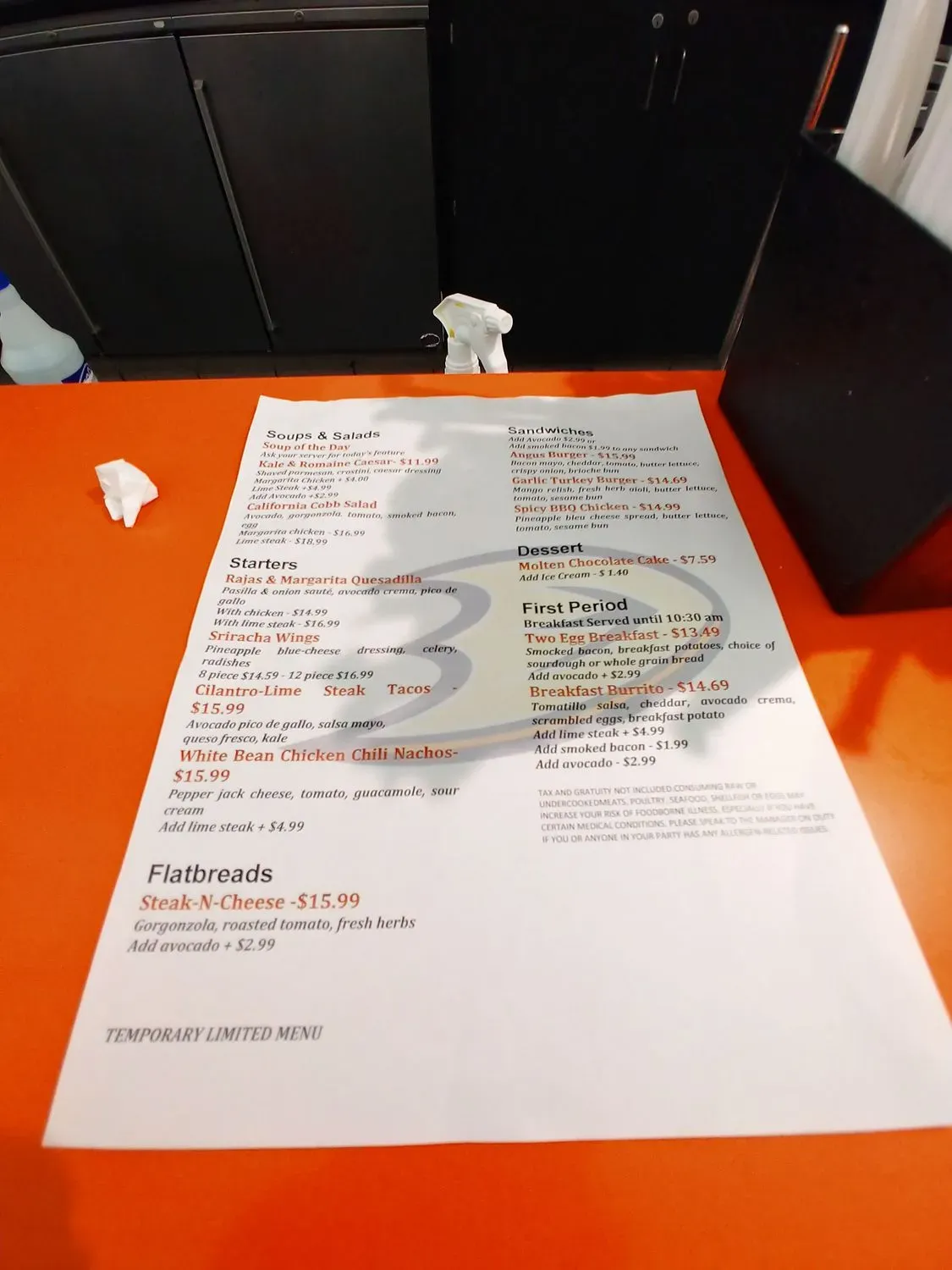 Menu 5