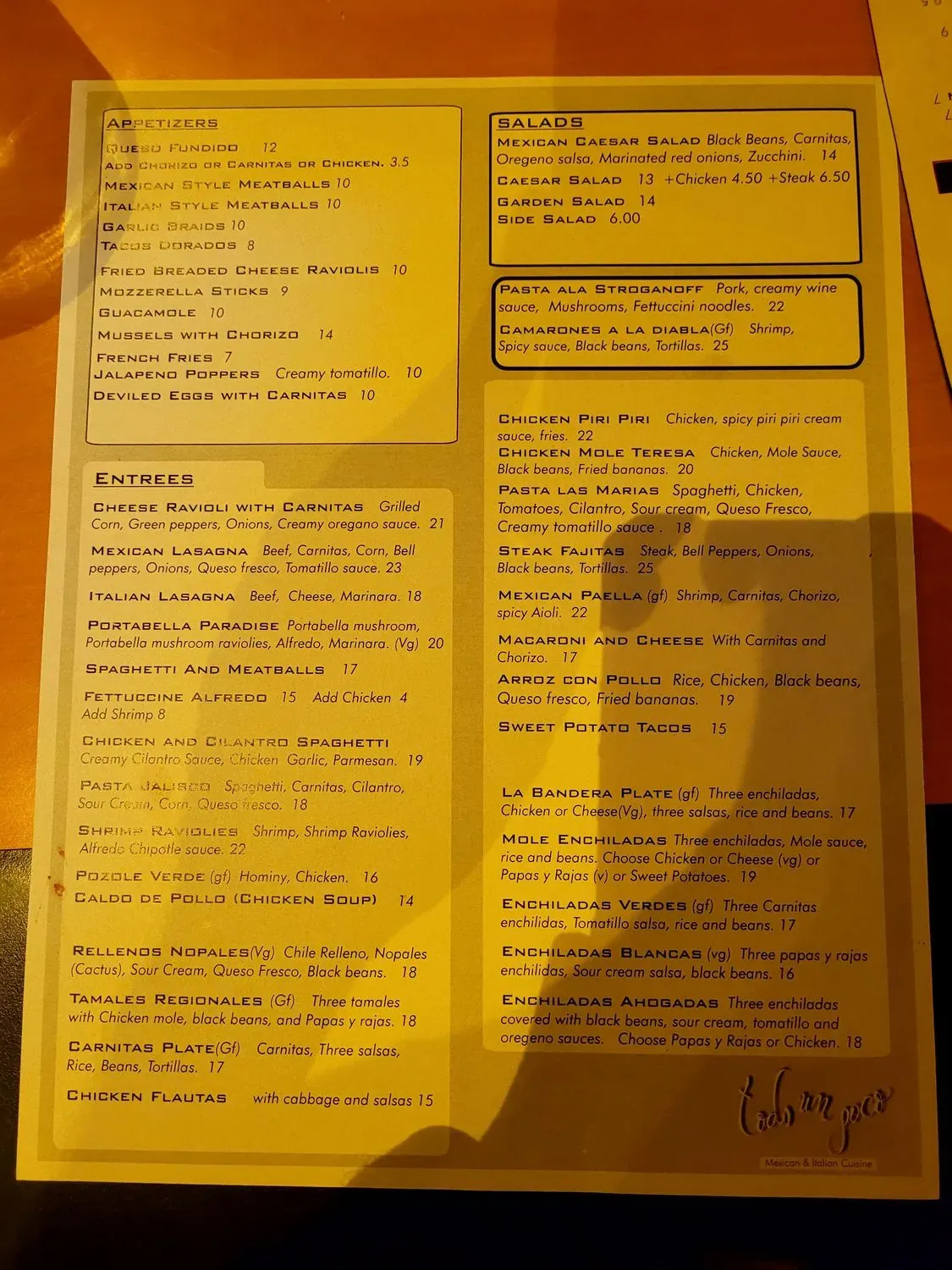 Menu 4