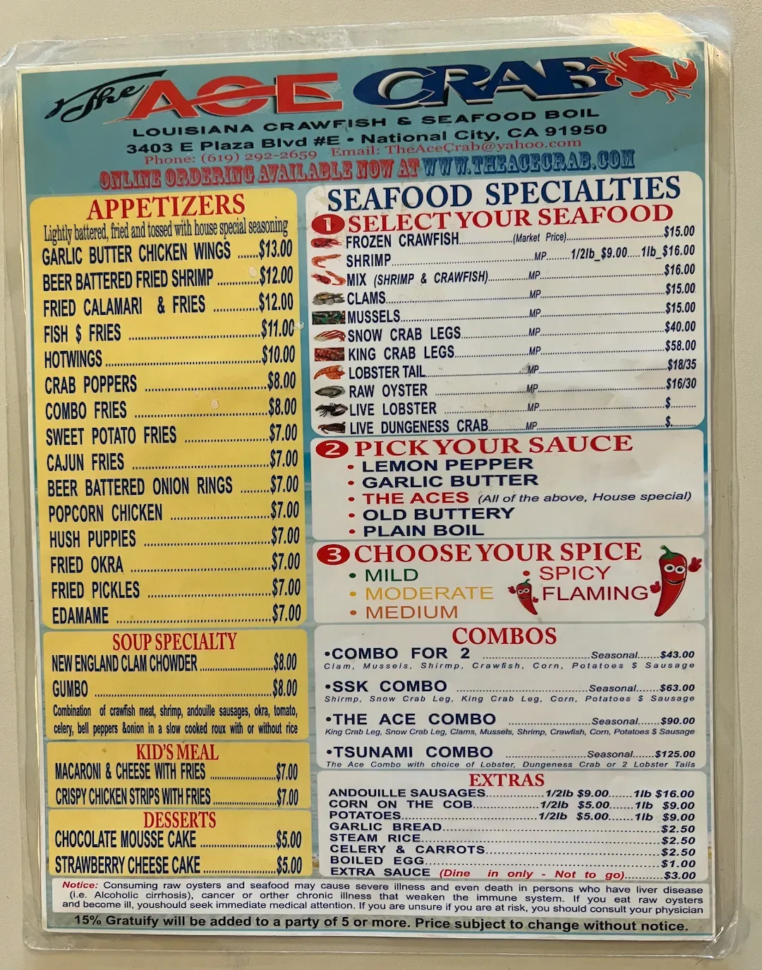 Menu 1